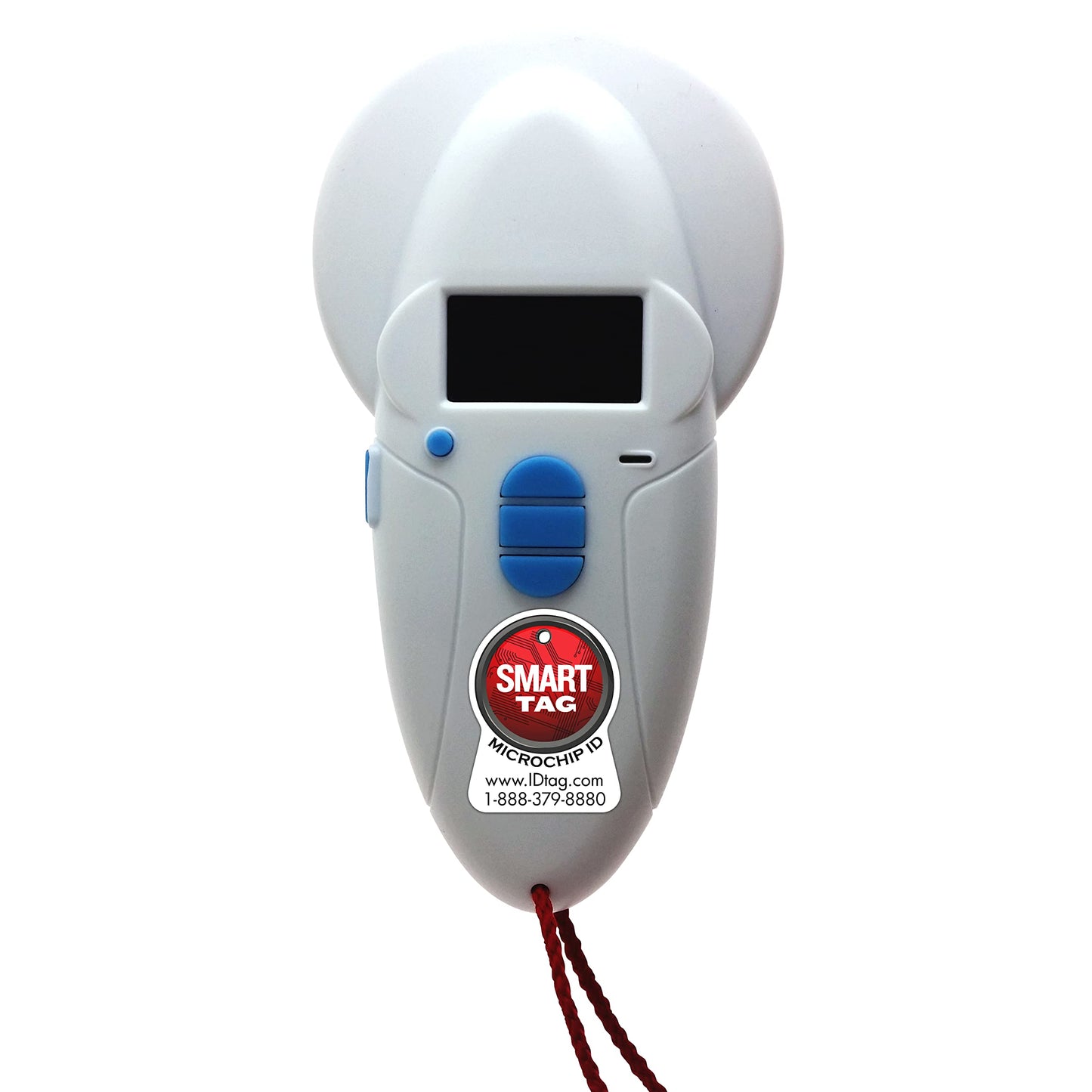 SMART TAG Multi-Frequency Microchip RFID Data Scanner/Temperature Reading Capable for All ISO 134.2KHz & 125KHz, Read/Display/Program Up to 54 Characters (Phone #s, email & More), USB Rechargeable