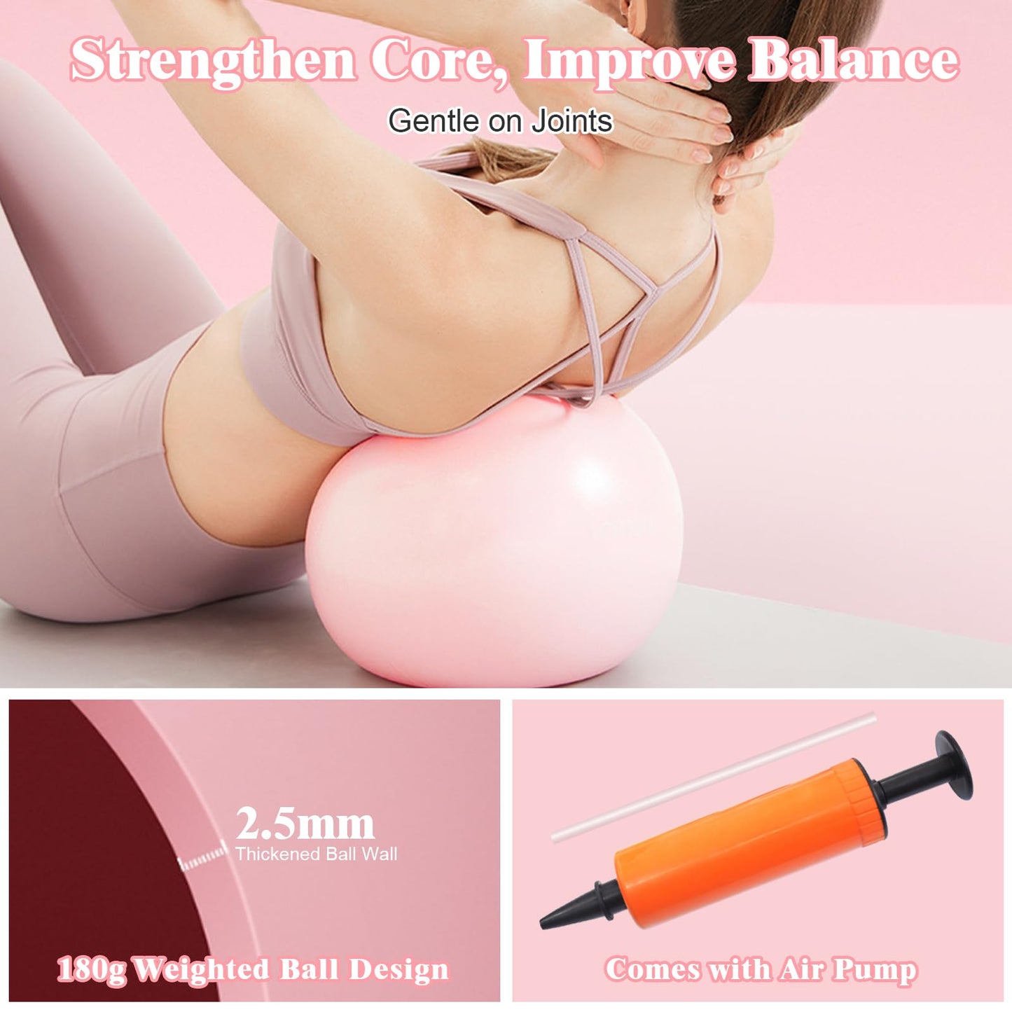 WYDHven Home Pilates Essentials Kit for Women – Complete 14-in-1 Pilates Equipment Ring and Ball Set with 5 TPE Resistance Bands, 8-Shaped Pull Band, Stretch Strap and Waterproof Bag