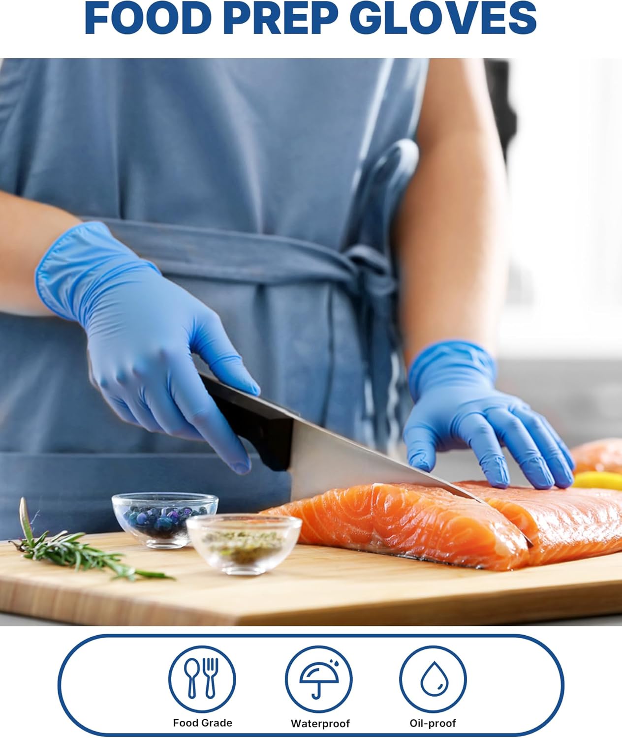 Schneider Vinyl Synthetic Exam Gloves - Latex Free 4 Mil Disposable Gloves for Medical & Food Prep