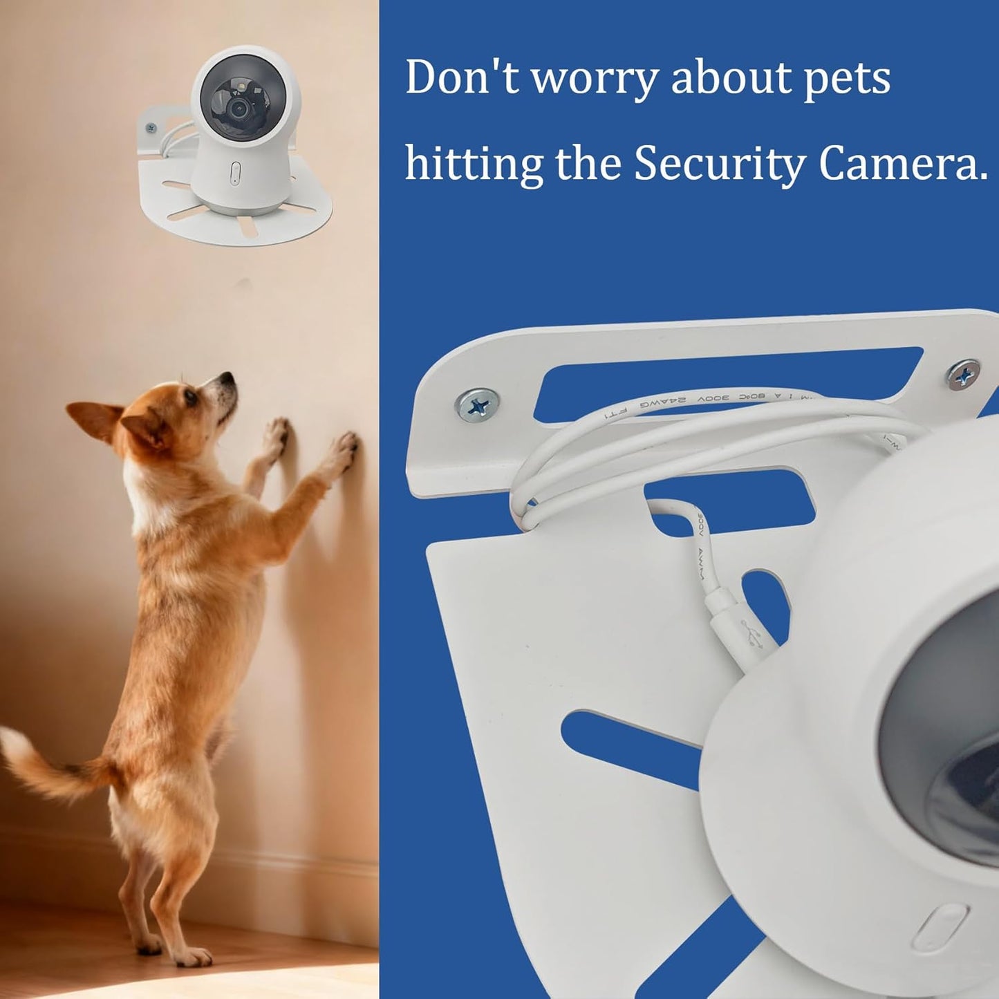 Roolaudk Space-Saving(1) Floating Shelves for Wall Mount Holder for Flower PSecurity Camera for Baby Monitor, Dog