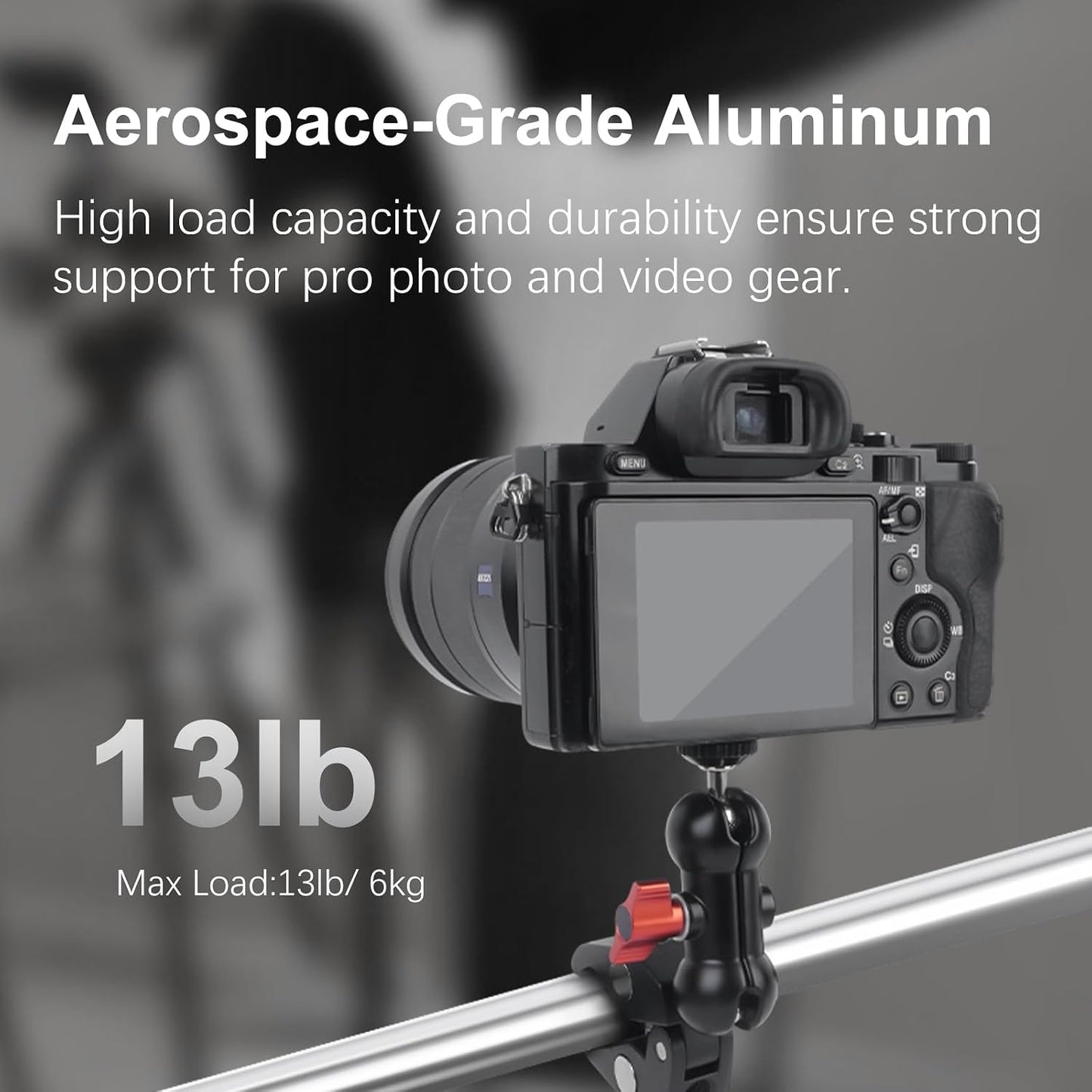 Mechrig 360 1/4"-20 Super Clamp Mount Kit with Ballhead Magic Arm Universal Camera Mount with Screws for DSLR