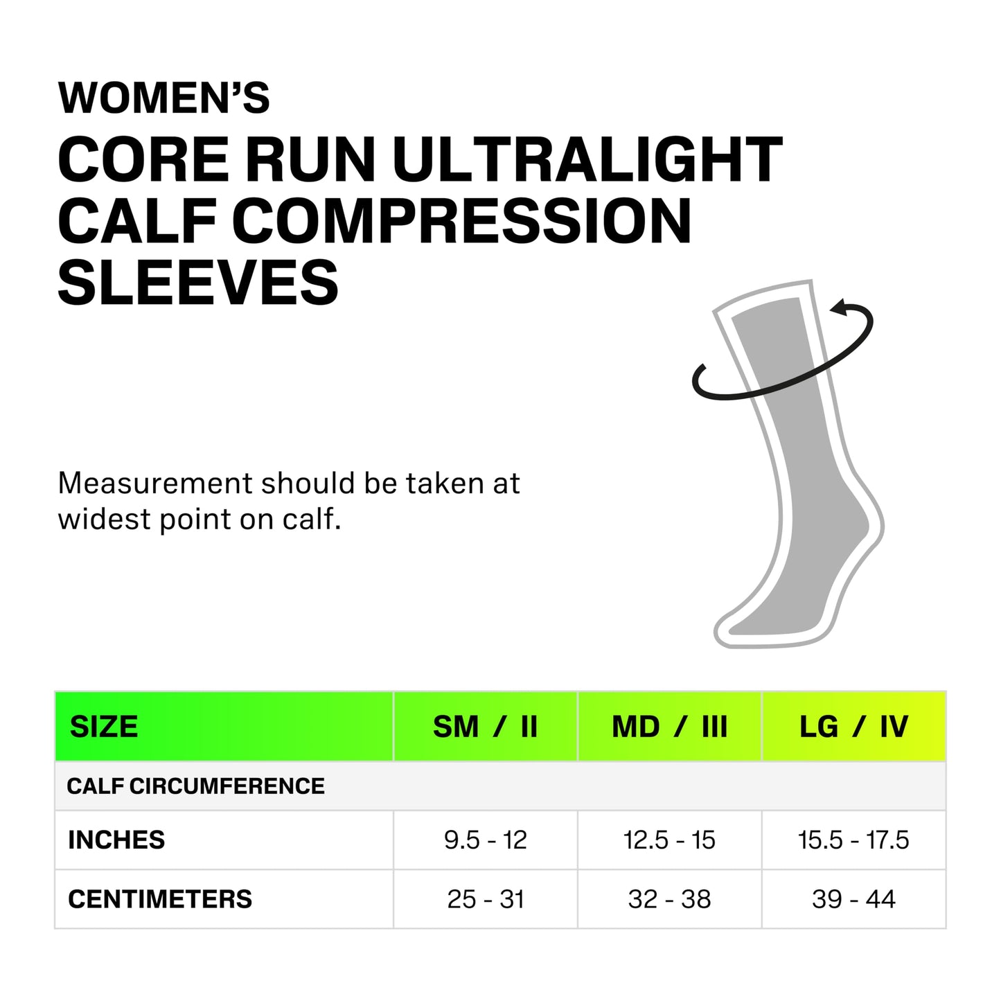 CEP Core Run Ultralight Calf Sleeves, White, Women, IV