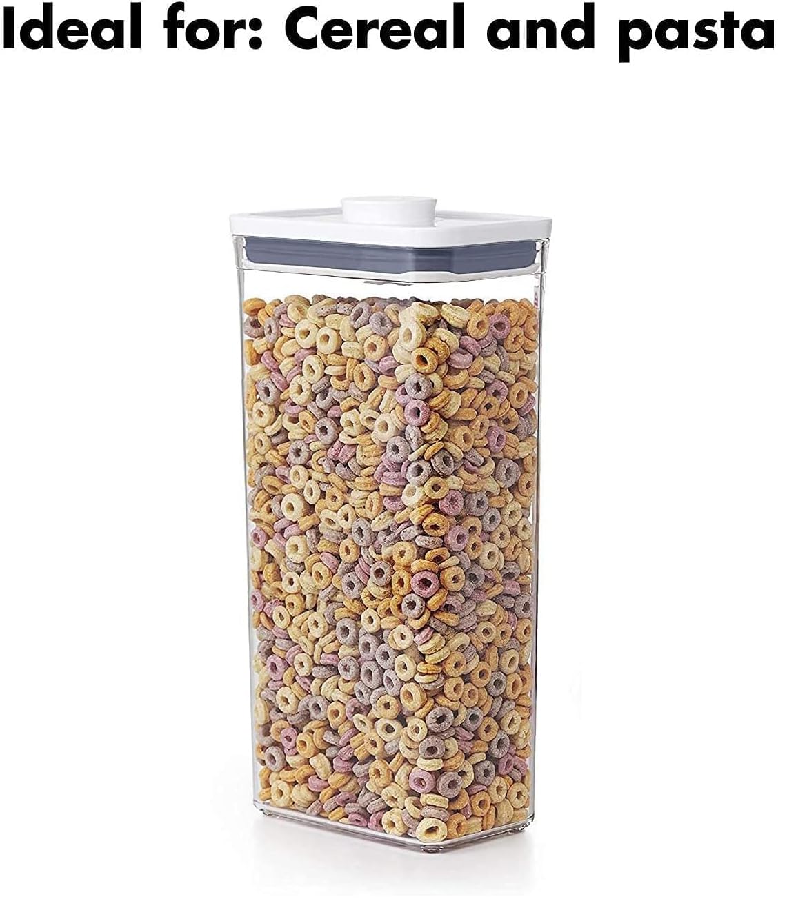 OXO Good Grips POP Container - Airtight Food Storage - 3.7 Qt Rectangle (Set of 4) for Cereal and More