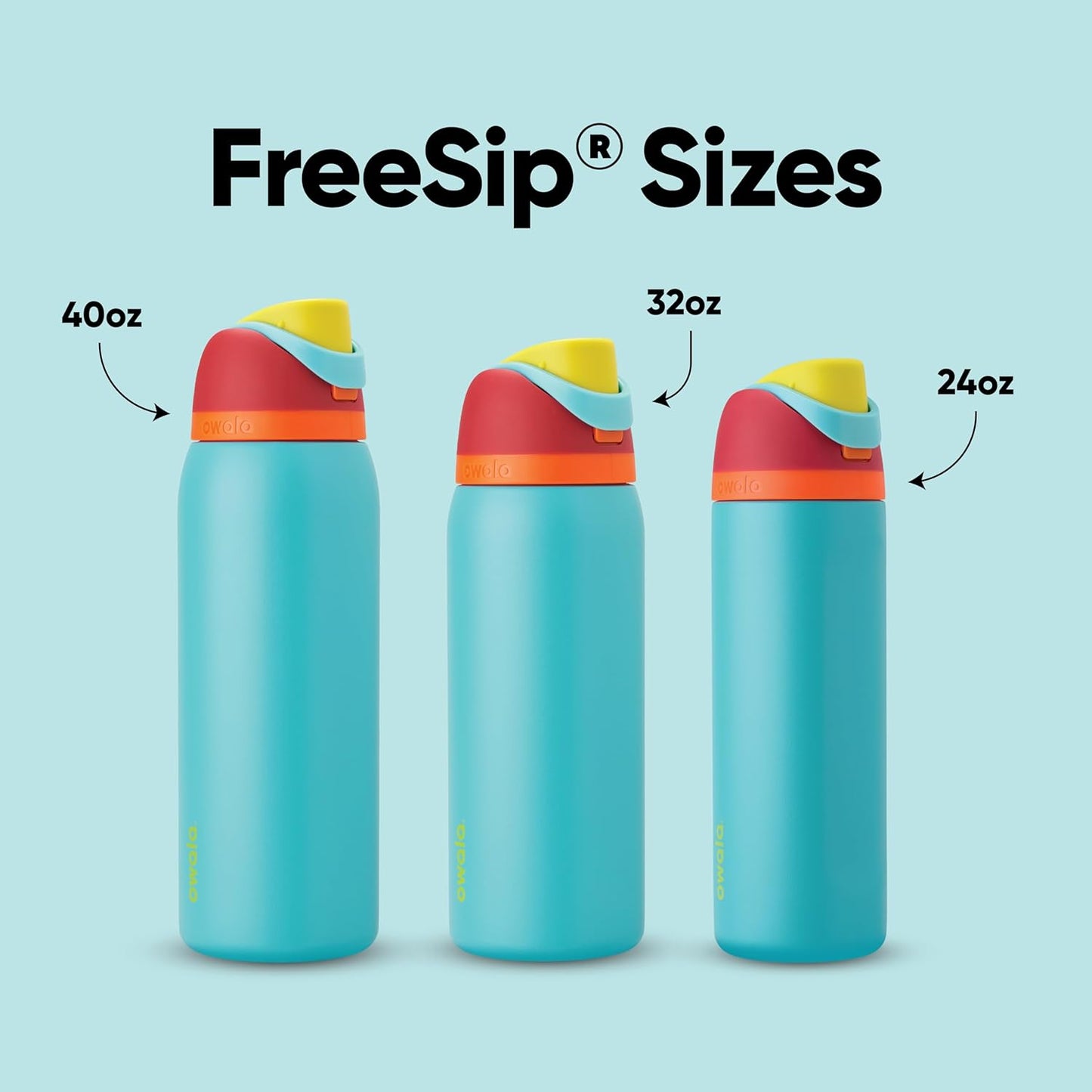 Owala FreeSip Insulated Stainless Steel Water Bottle - BPA-Free, 40 Oz, Perfect for Travel & Outdoor Use