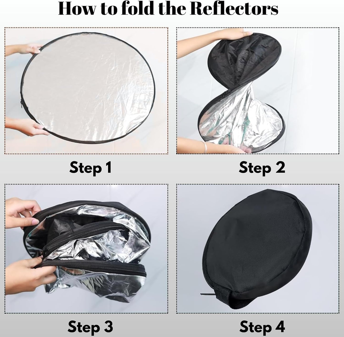 SuperRC 5 1 24'' in Photo Collapsible Photography Reflector Portable Camera Panel for Studio Outdoor Lighting Indoor