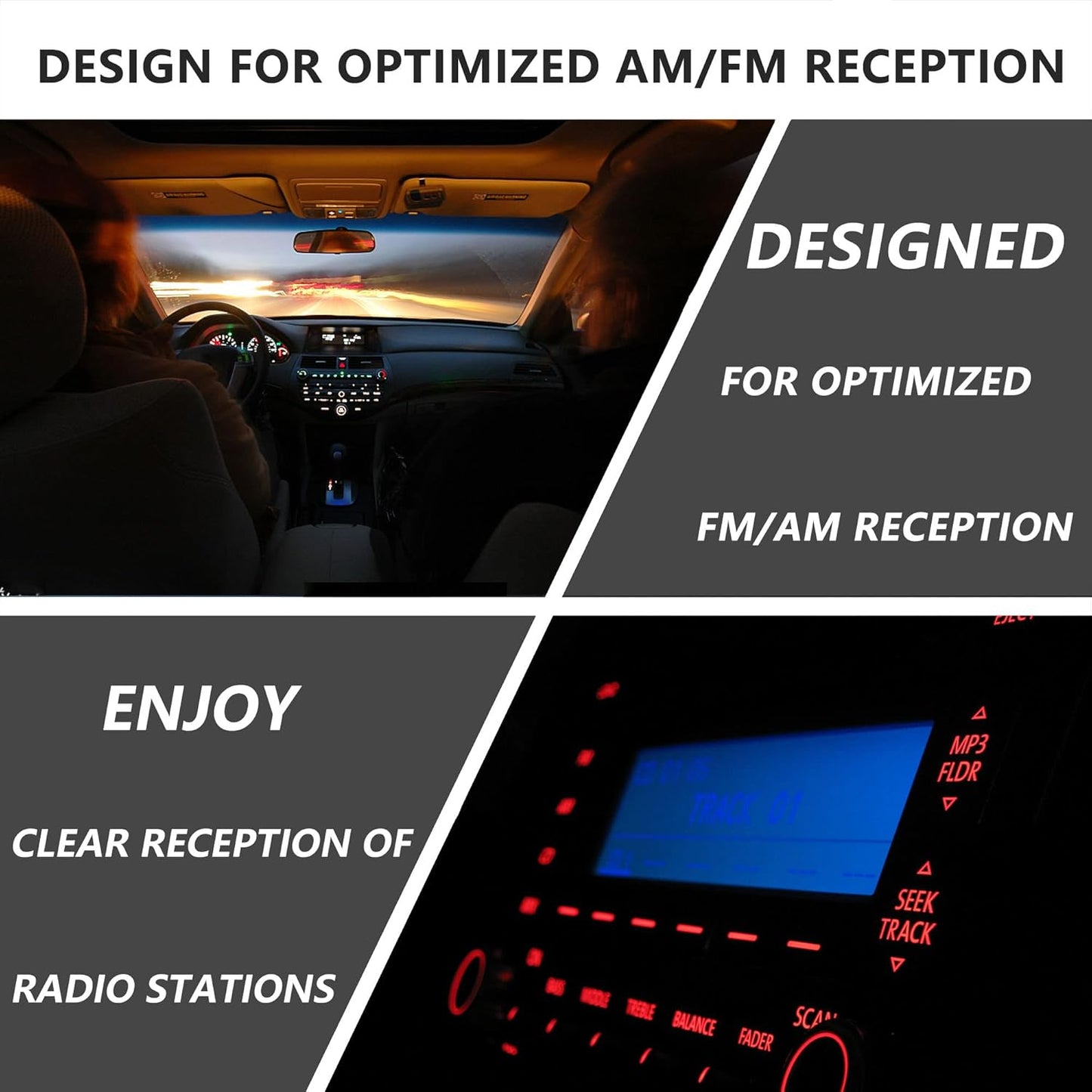 Anina 2009-2019 1500 4.7 Inches Car Radio Antenna Mast for Dodge Ram Aluminum Alloy Antenna Replacement