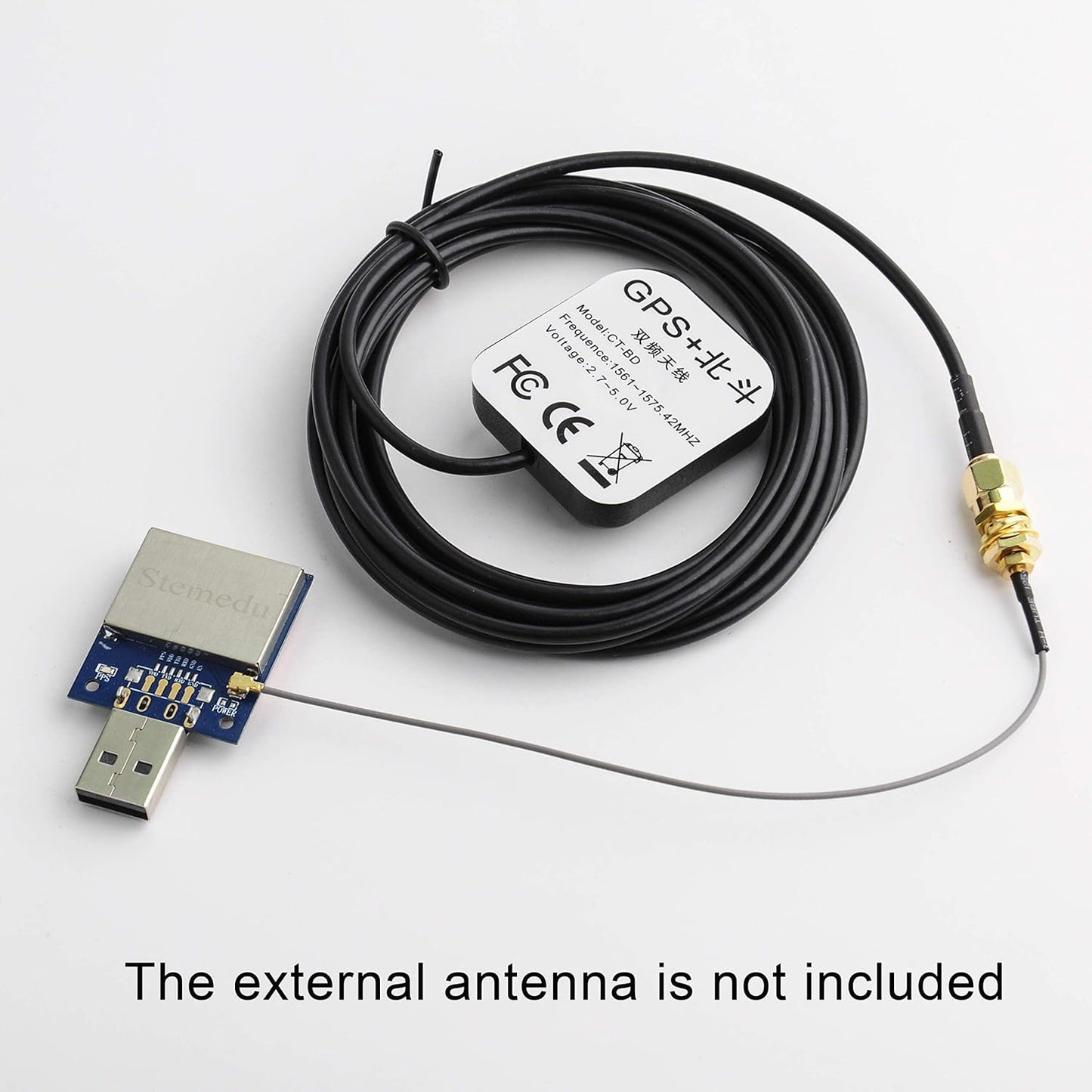 Stemedu VK-162 VK-172 USB GPS Module GLONASS Beidou GPS Dongle Built-in Ceramic Antenna, Better Than