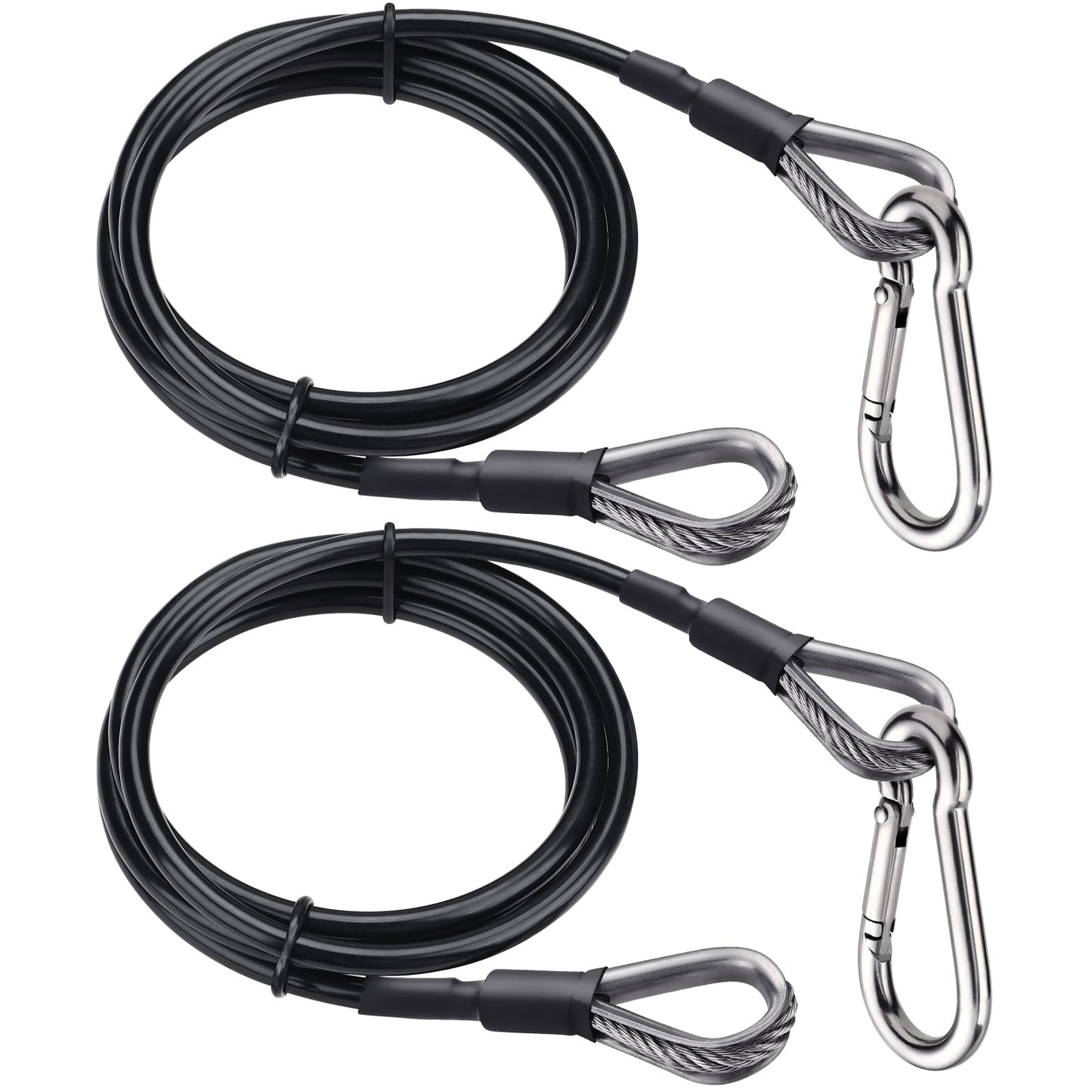 TOBWOLF 2PCS 39" Gym Extension Cable, Fitness Cable Extension Compatible with Bowflex Home Gym Accessories, Replacement Gym Cables Machine Extension for LAT/Tricep Pull Down & Leg Extensions Machine