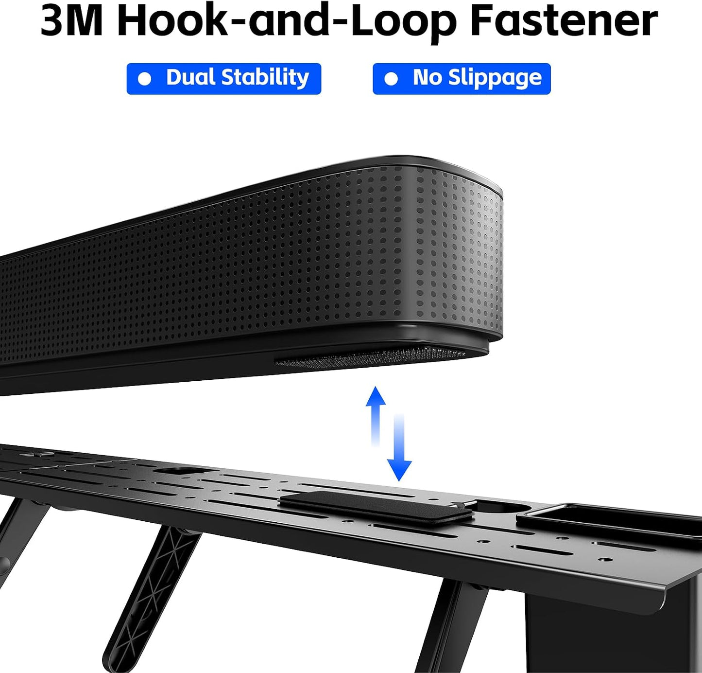 BEISHI 15 lbs Bose,34.65x4.33inch,(with 2 Universal Soundbar Mount - No Drilling Required Space-Saving TV Top Shelf