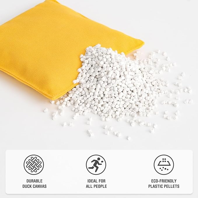 Cornhole Bags Set of 8 Regulation Corn Hole Bean Bags for Cornhole Game, Professional Weather Resistant Corn Hole Bags with Tote Bag