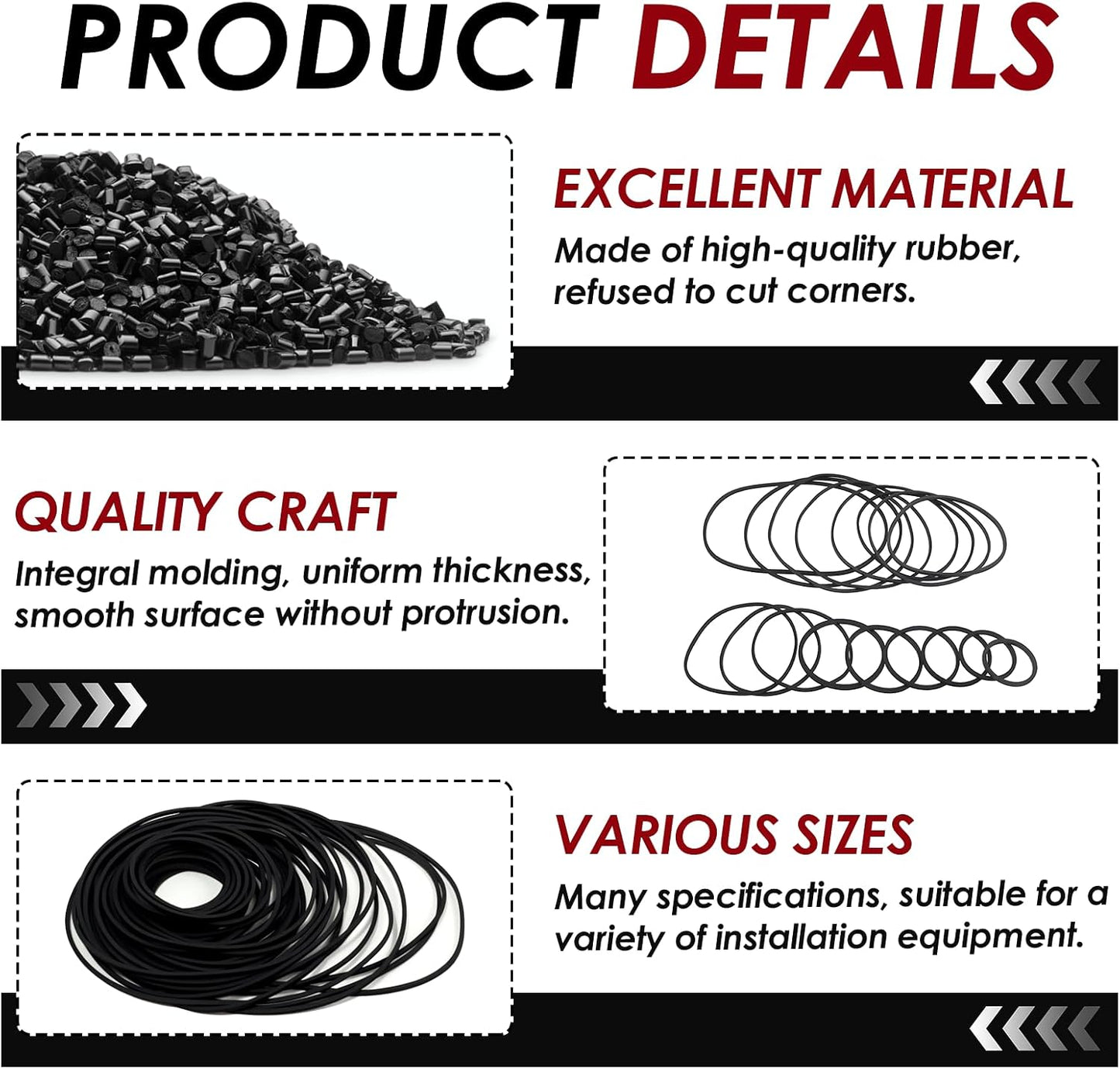 TNJPSEK Cassette 4mm) Player Belts Replacement Kit, Mixed Flat Rubber Belts for Recorder Repair and Maintenance, Audio