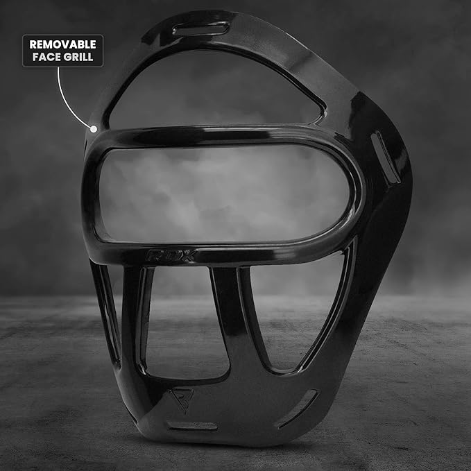 RDX Boxing Headgear MMA Muay Thai, Removable Face Grill, Head Gear for Sparring Grappling Martial Arts Kickboxing Taekwondo Karate BJJ Training