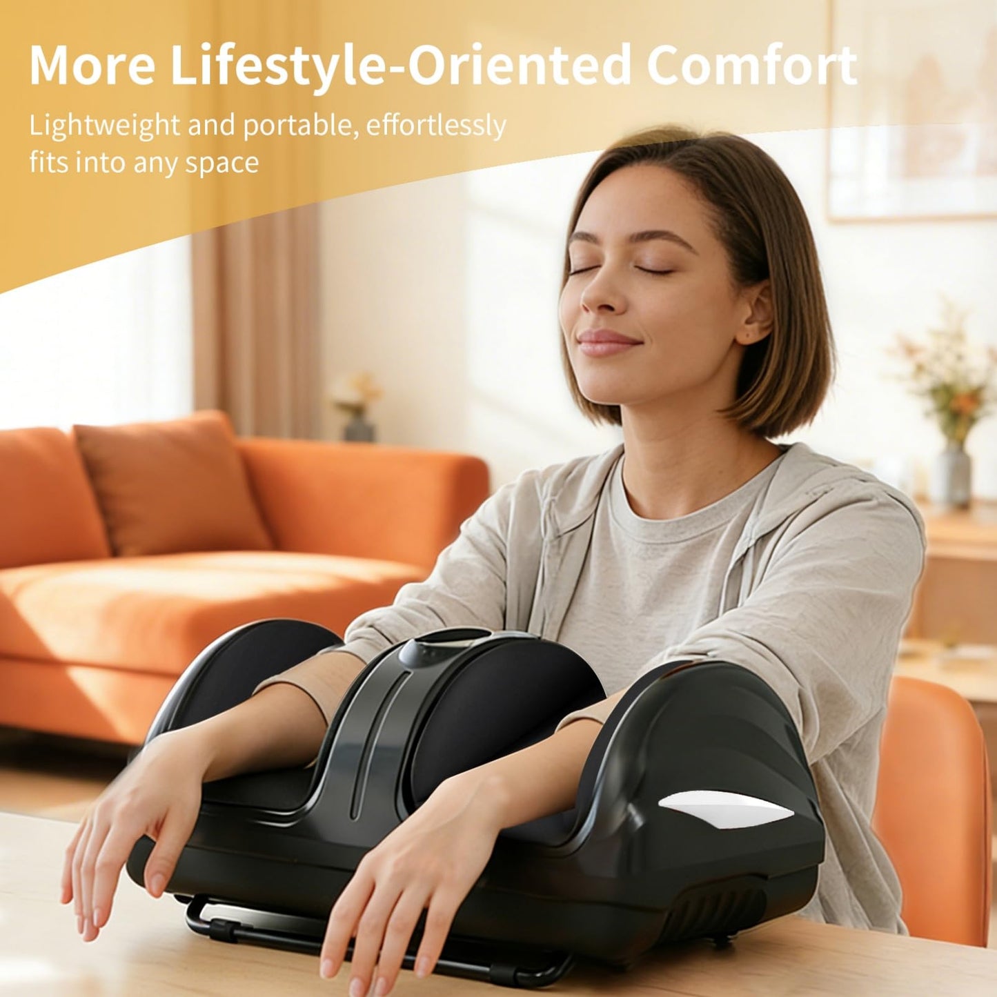 TISSCARE Foot Massager for Neuropathy: Shiatsu Feet Massager with Heat for Plantar Fasciitis, Pain Relief, Circulation, Deep Kneading Relaxation Massage for Women Men