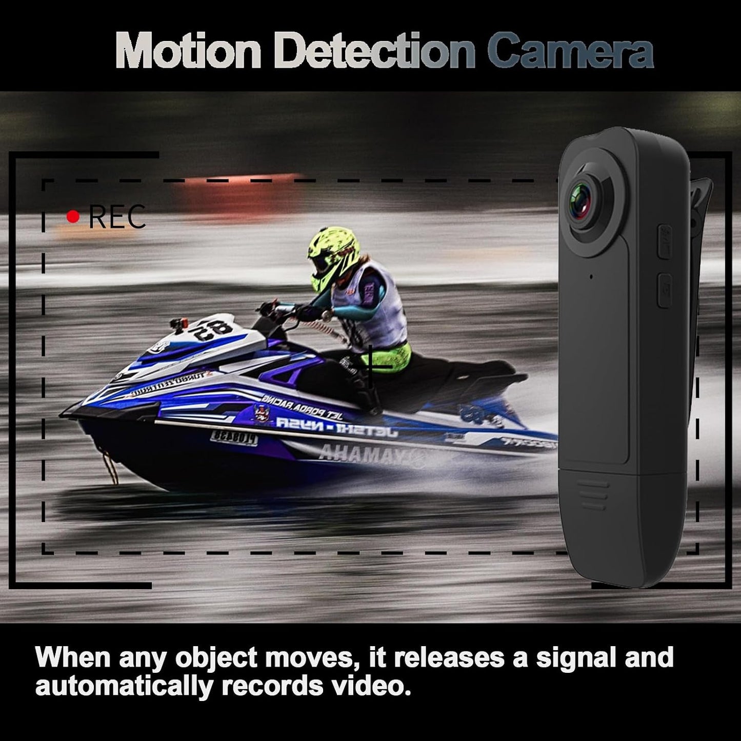 Ahheyie 1080P 64GB 4-6 Body Camera with Memory Card, Night Vision Camcorder HR Battery Life Wearable BodyCam