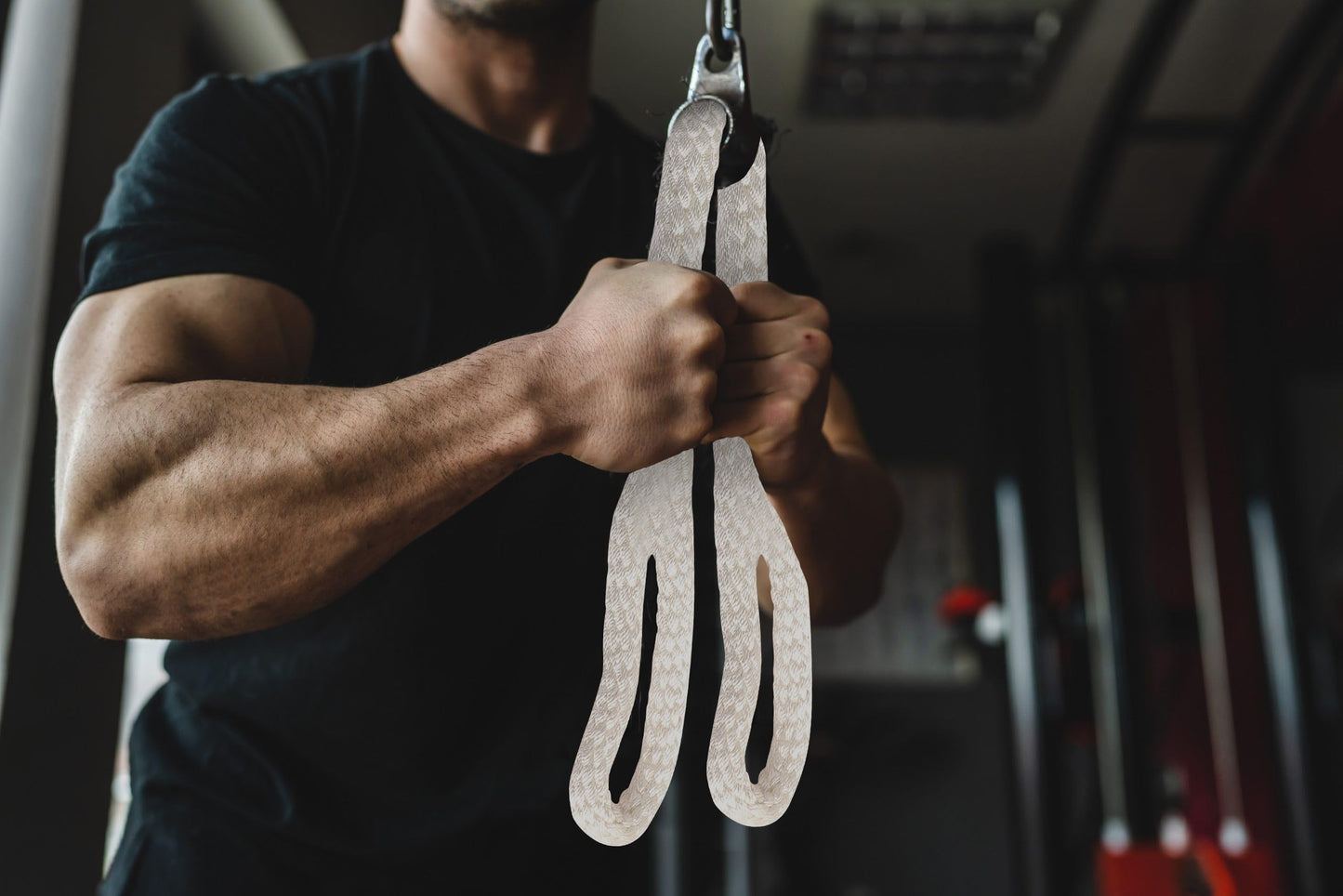 SEWD Tricep Rope 39 Inches Tricep Rope Cable Attachment – Tricep Pull Down Rope for Cable Machine, Easy to Grip & Non-Slip Cable Attachment for Gym Workout Exercise