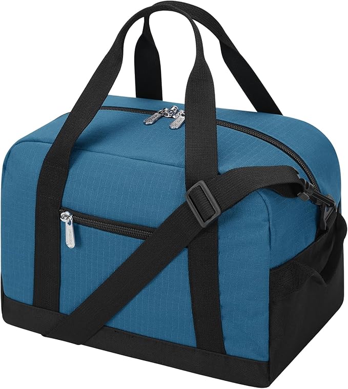 Small Gym Bag Carry On Bag - 12 in Mini Duffle Bag Lightweight for Overnight Travel(Blue)
