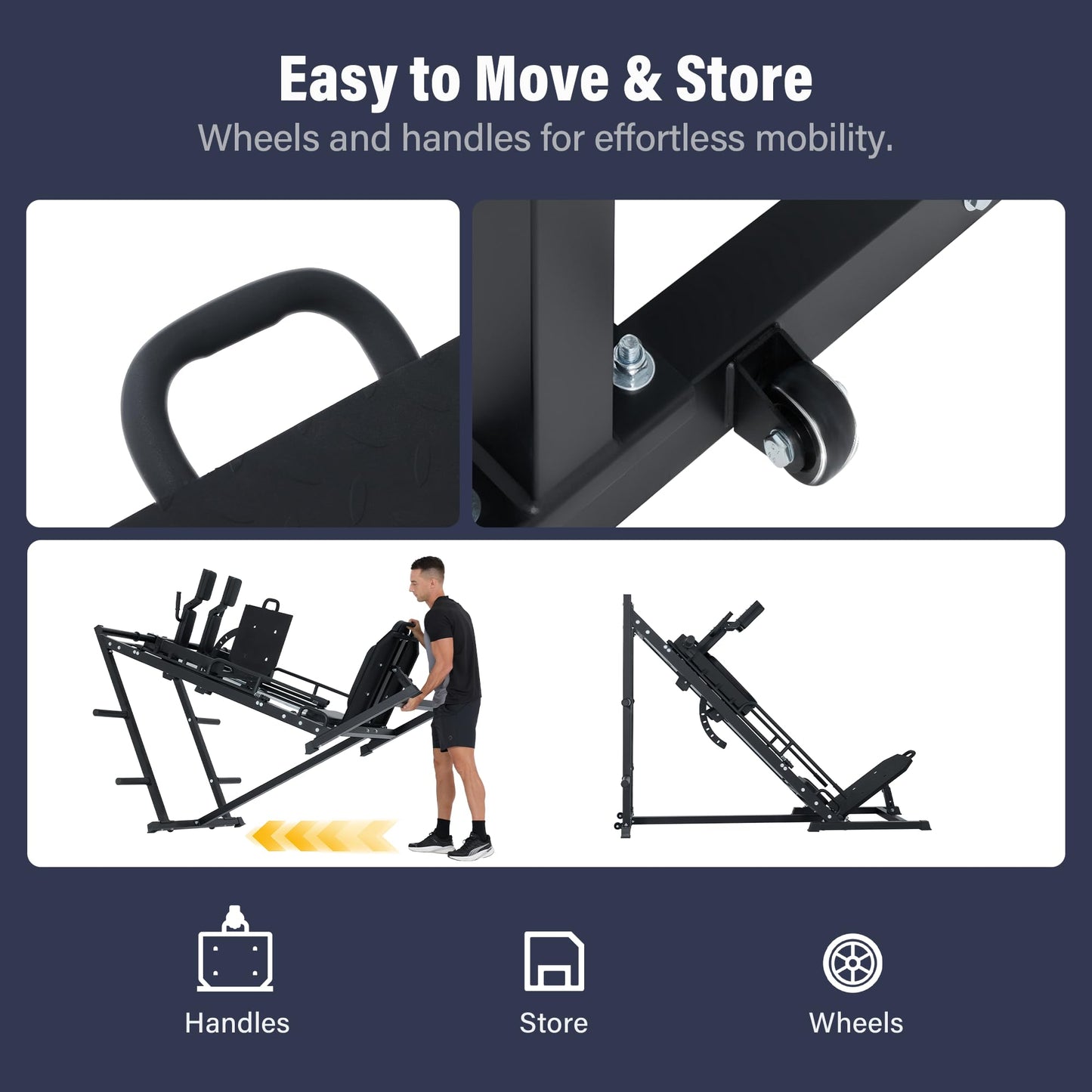 Major Fitness Drone S1 Leg Press Hack Squat Machine, All-in-One Lower Body Strength Training Machine for Home Gym, Adjustable Leg Press, Linear Bearing System, Back Support Cushion