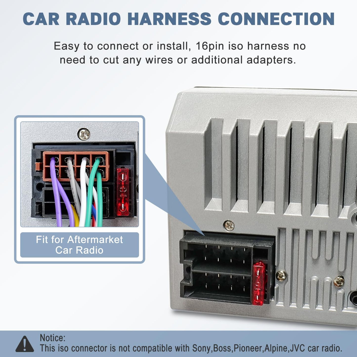 22Pin Car Stereo Wiring Harness Adapter Compatible with Jeep Grand Cherokee Wrangler Dodge Grand Caravan Ram Chrysler
