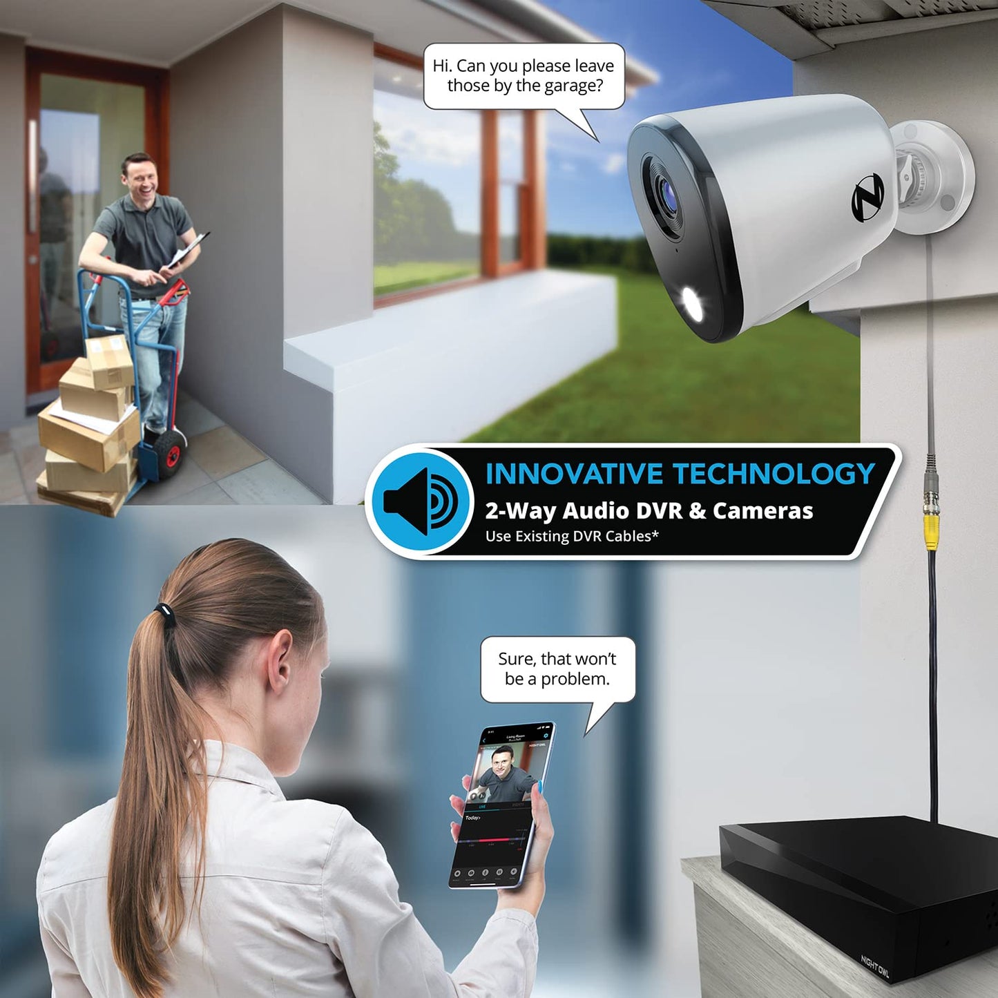 Night OWL FTD4-81-8L HD DVR Security KIT