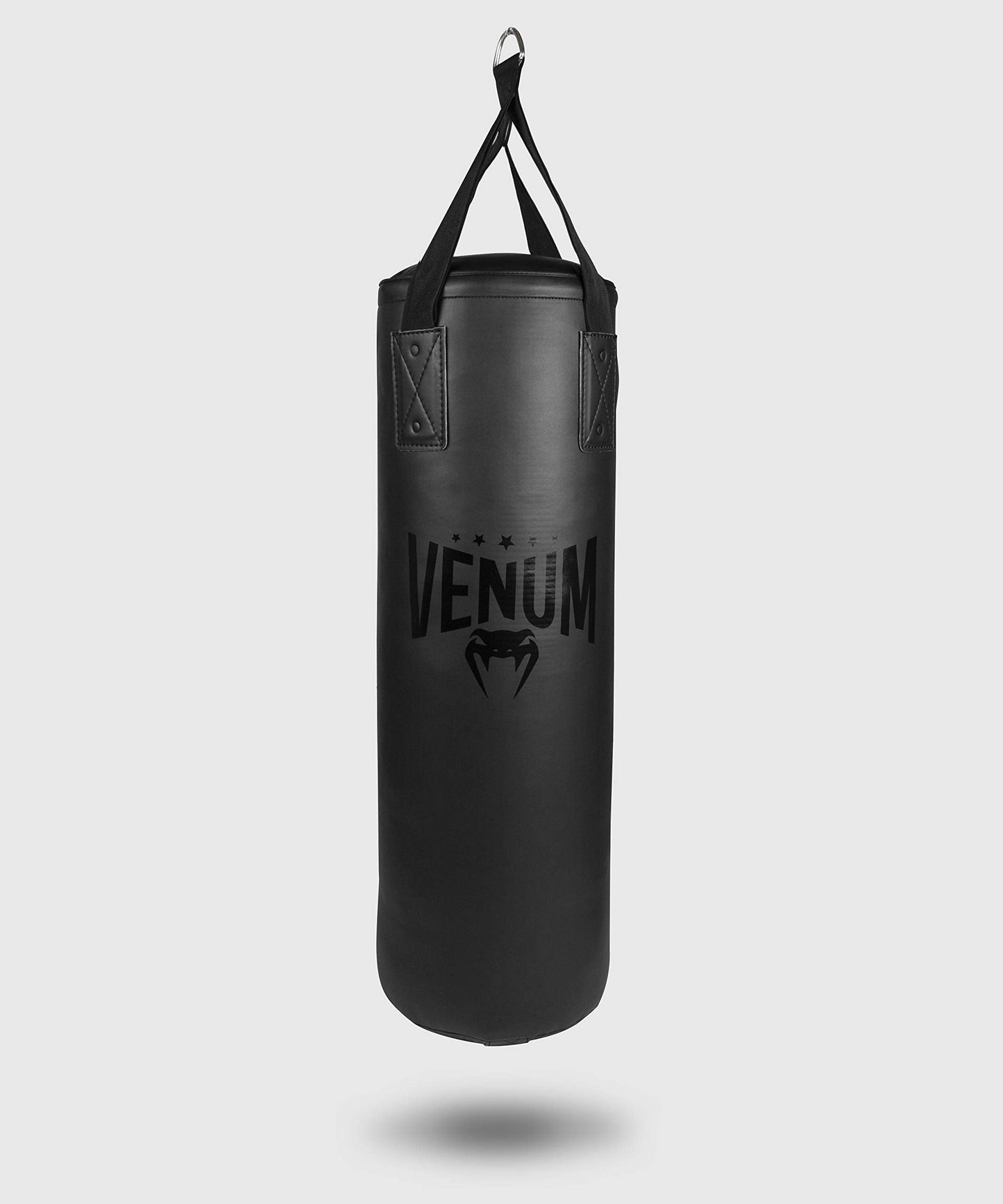 Venum Origins Punching Bag (Ceiling Mount Included) - Black/Black, 70 lbs