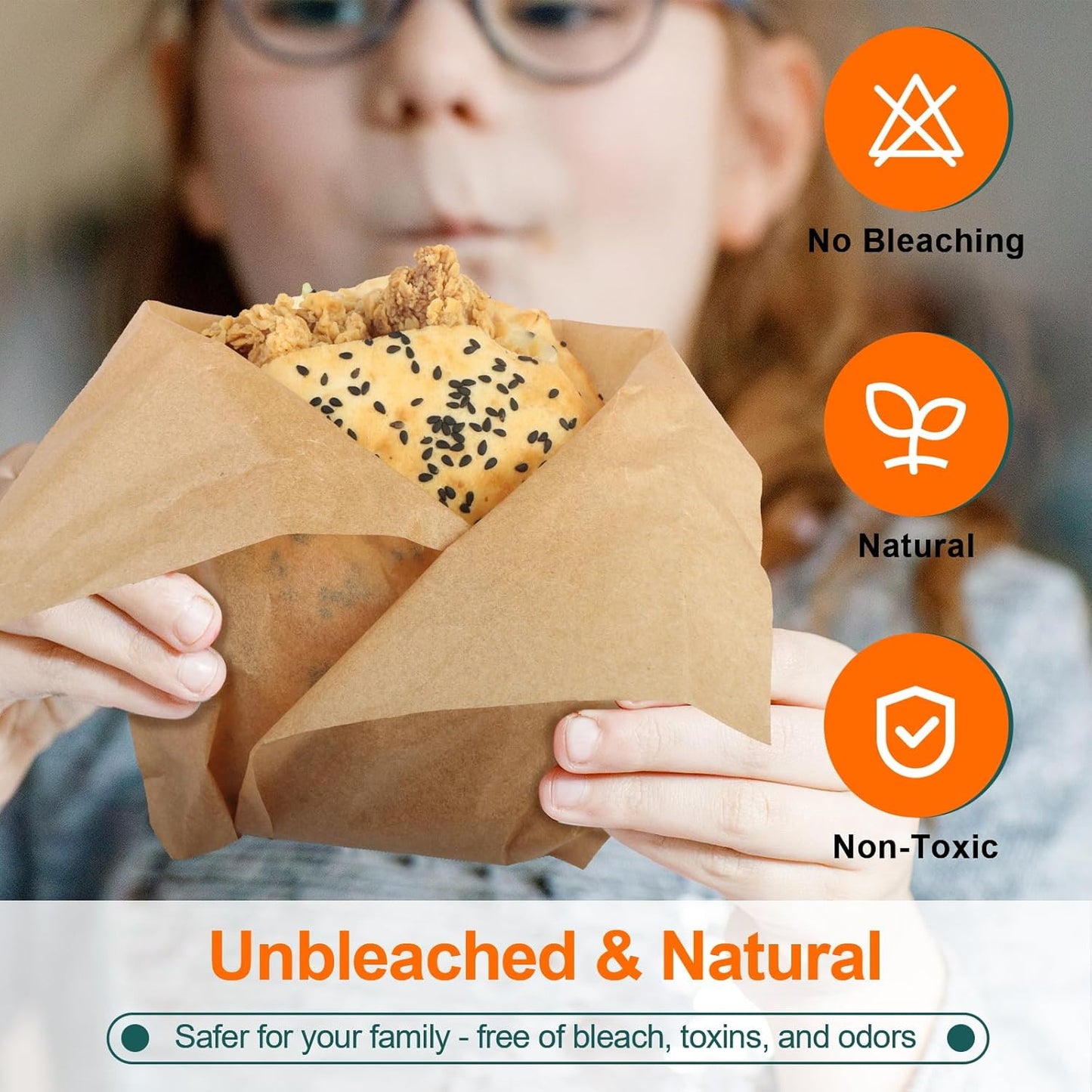 Unbleached Parchment Paper Sheets - 60 Pcs Precut Baking Paper for Air Fryer & Grilling | 12x16 Inches