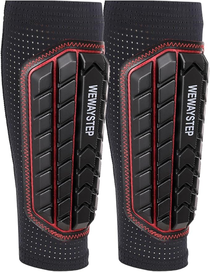 Shin Guards Soccer Kids Youth, Adult Shin Guards with Honeycomb Padding，Breathable & Anti-Slip Calf Compression Sleeves