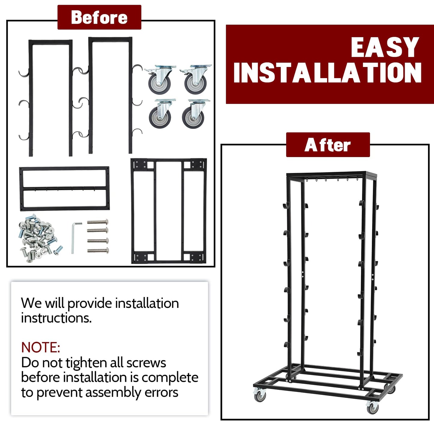 12 Poles Stanchion Cart Crowd Control Stanchion Cart Easy to Assemble Rope Storage, Locking Wheels for Safety