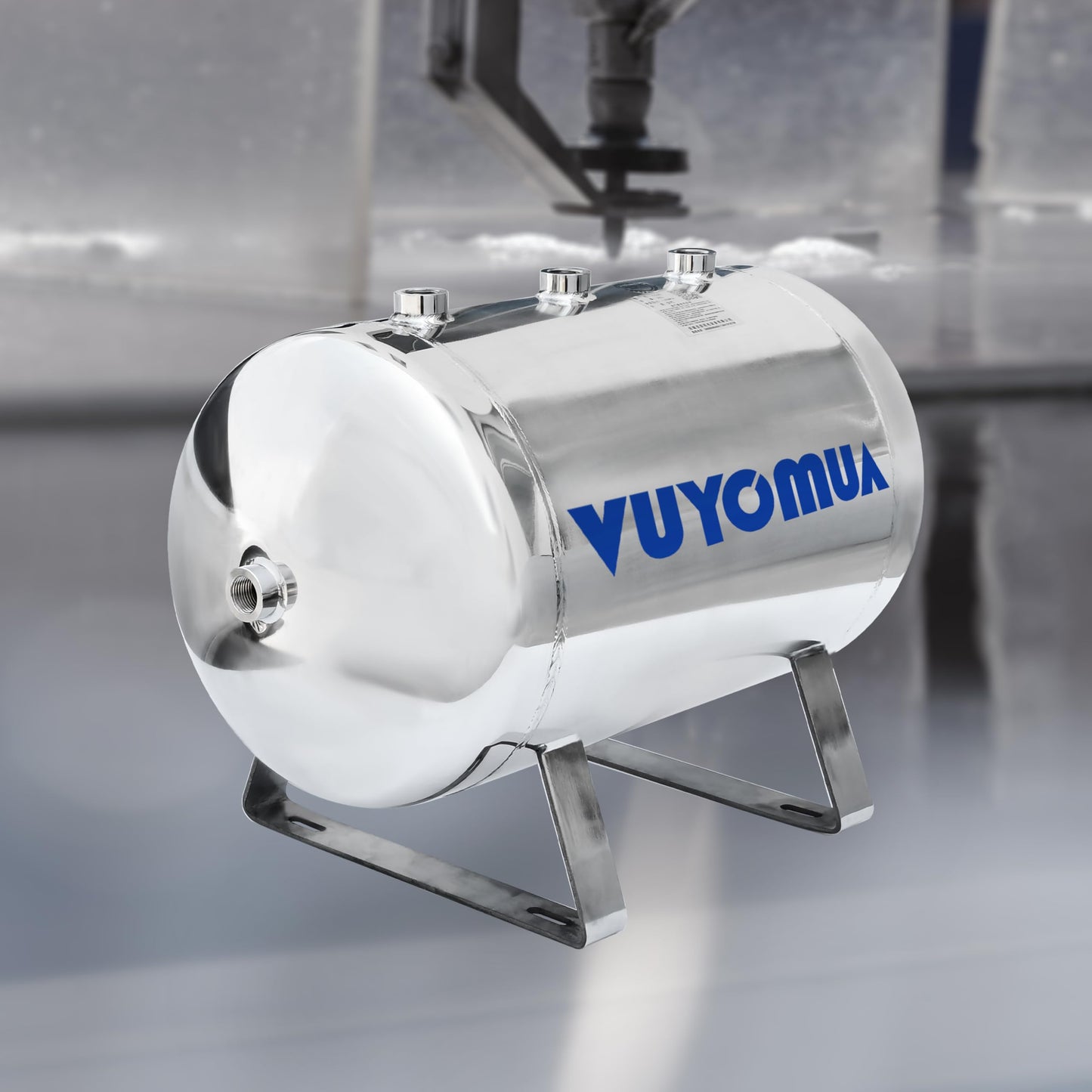 VUYOMUA 7.9Gallon 304 Stainless Steel High Pressure Mini Small Portable Air Tank Air Reservoir Water Storage Tank(30L-SG)