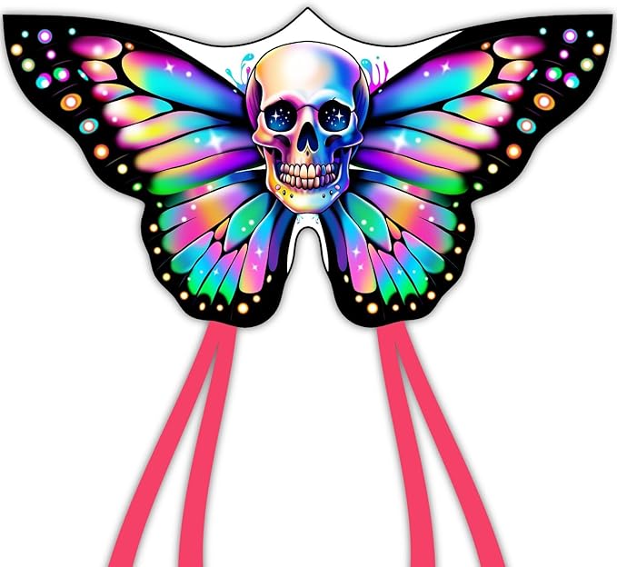Butterfly Kites for Kids & Adults, Easy to Fly Design with Long Tail for Stability, for Kids Ages 4-8 & Beginners, Beach & Park Use | Family Outdoor Fun