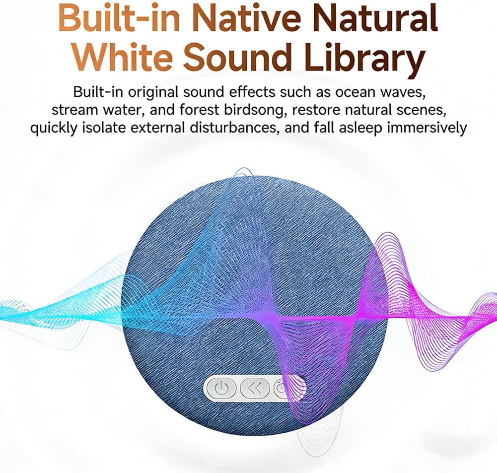 Generic 5.4 Bluetooth Pillow Speaker for Sleeping Ultra Slim Blue-Tooth Bedside Speaker for Side Sleepers with White