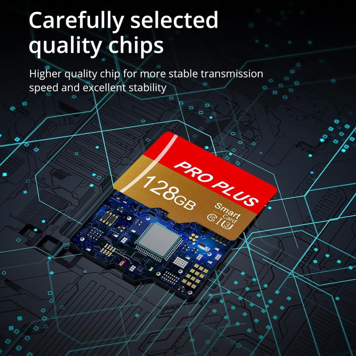 Yicunxin 128GB C10 A1 (128, TF Card with Adapter, High Speed Memory Card, UHS-I Memory TF Card for Tablet/Mobile