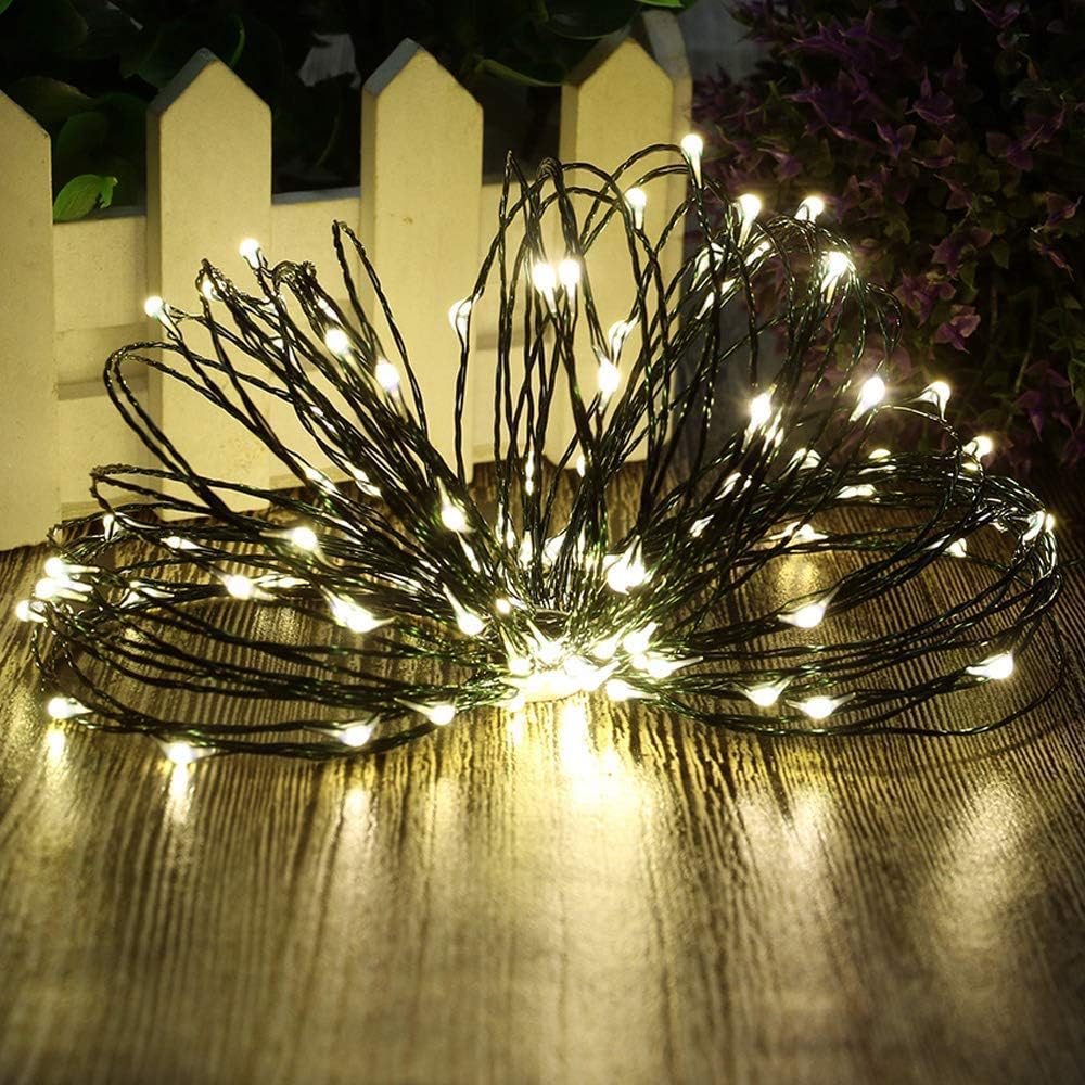 Skiennix Battery Operated Starry Lights - 18FT with 50 Warm White Micro LEDs | Waterproof for Christmas & Weddings