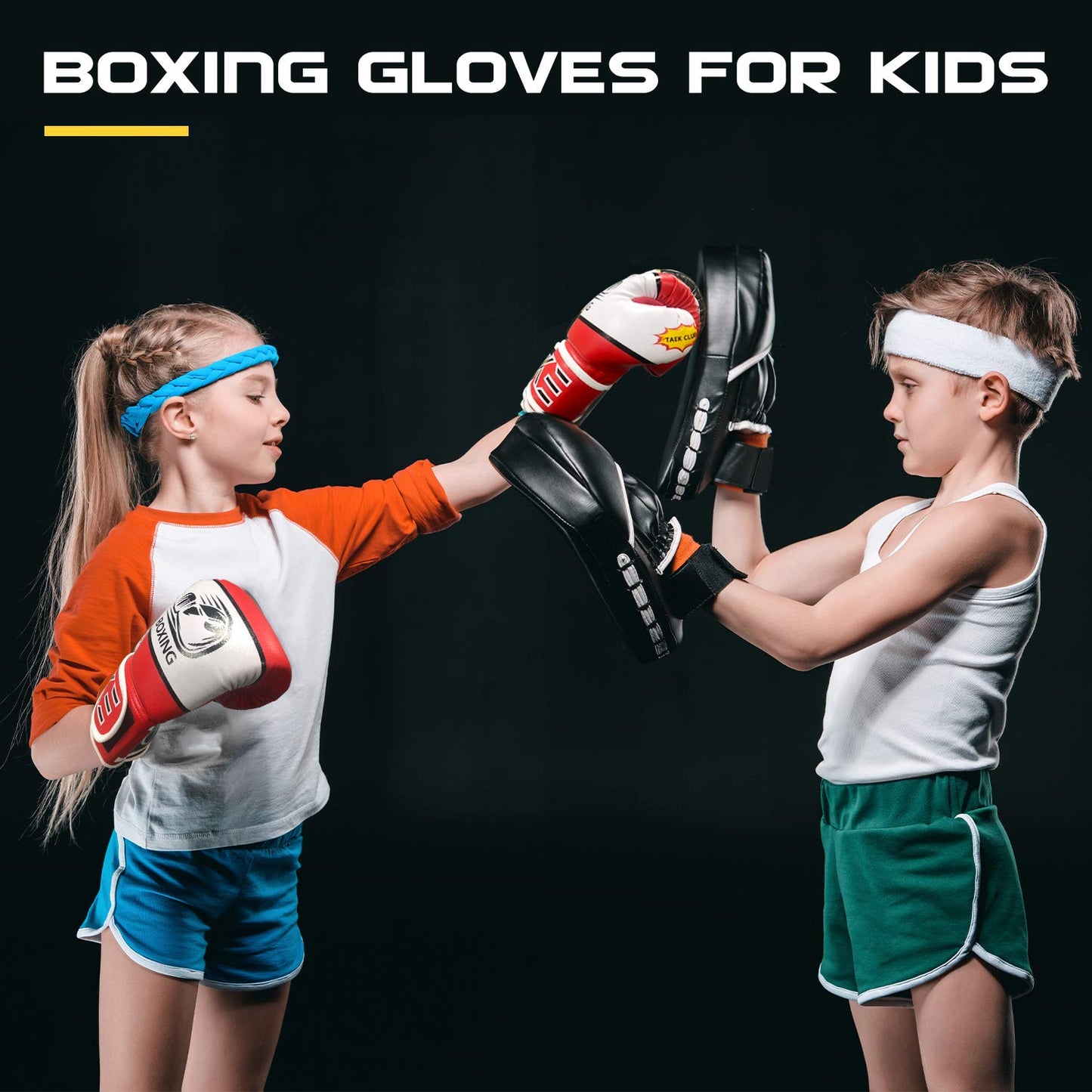 CKE Kids Boxing Gloves for Kids Boys Girls Junior Youth Toddlers Age 5-12 Years Training Boxing Gloves for Punching Bag Kickboxing Muay Thai