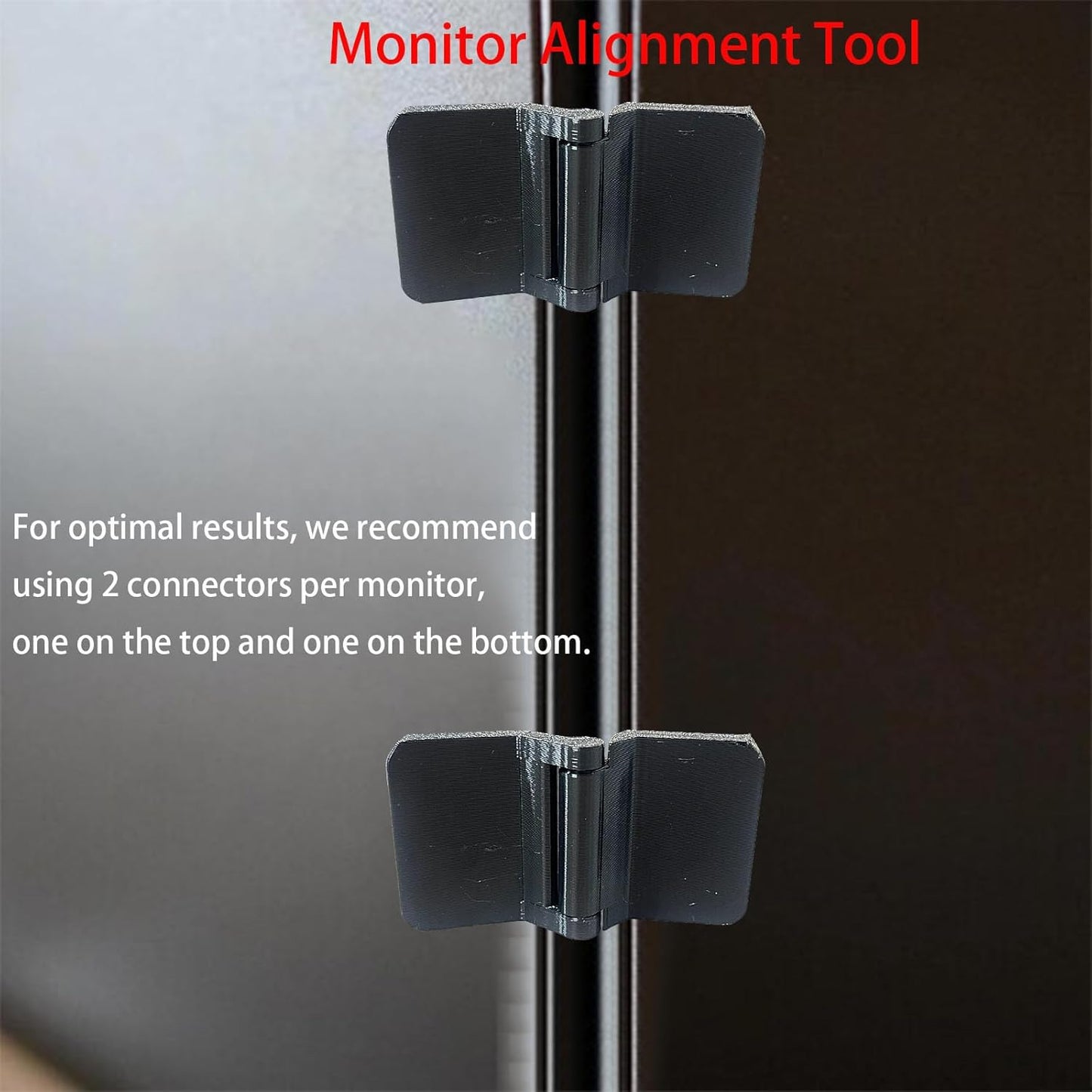 spansee 2 PCS Monitor Connectors Compatible with Sim Racing Monitor, Monitor Alignment Tool, Monitor Hinge (Includes