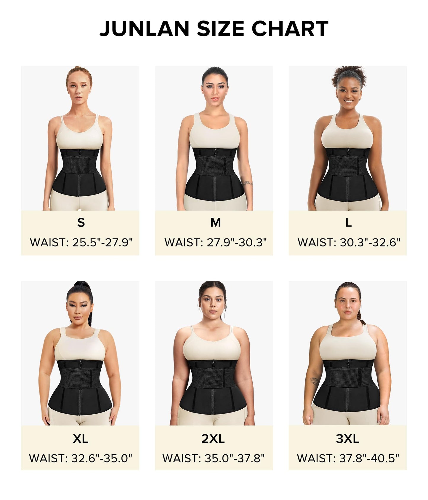 Junlan Sweat Waist Trainer for Women - Sauna Waist Trimmer for Working Out(Blue,Large)