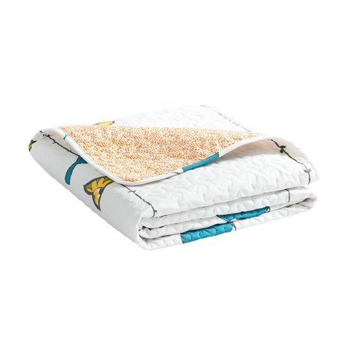 Lush Decor Rowley Birds Reversible Throw Blanket, 50" W x 60" L, Multi - Throw Blankets for Bed - Couch Blanket - Farmhouse Throw Blanket for Couch
