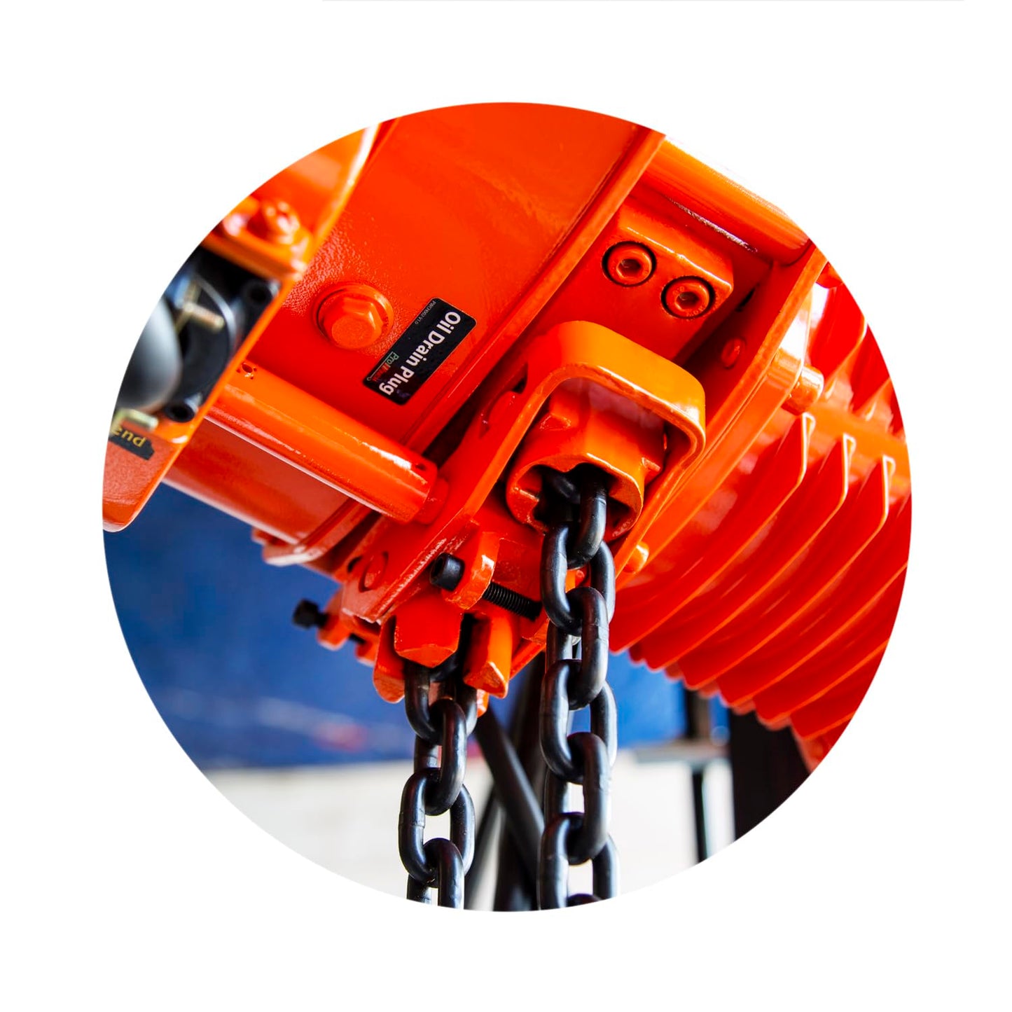 Prowinch 4400 Lbs 2 Ton Electric Chain Hoist 3 Phase 208V-240/440-480V -20 ft Lifting Height, H3 Duty Class, G100 Chain for Heavy-Duty Lifting, Warehouse & Industrial Use