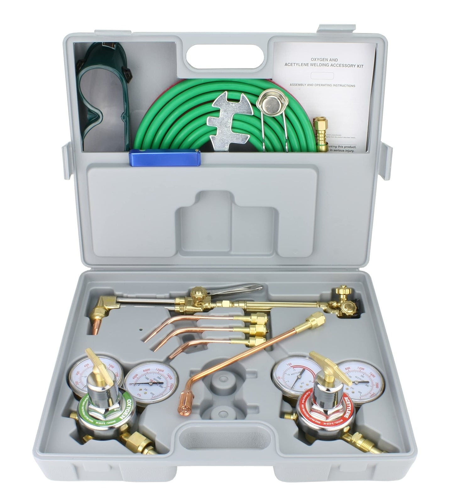 SÜA - Oxygen and Acetylene Gas Cutting, Welding and Heating Set - Medium Duty Torch - Plastic Box - Model: Wyvern V
