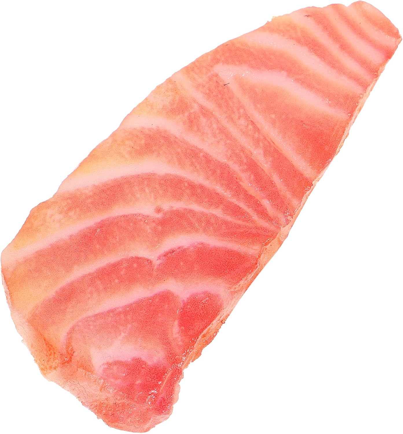 KOMBIUDA Simulated Salmon Slice Fake Food Model Lifelike Salmon Prop for Kitchen Decoration Restaurant Display