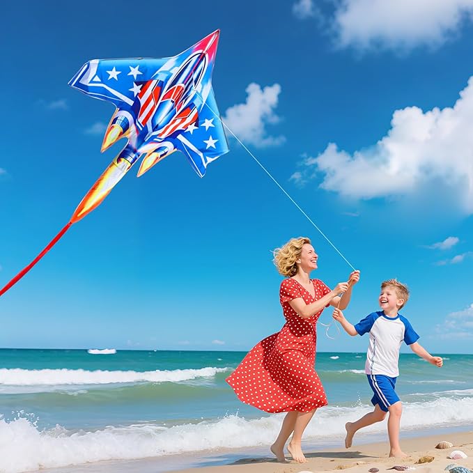 for Kids & Adults Easy to Fly, Large Kites for Adults,Beginner Kite for Kids Ages 4-8, 8-12, Perfect for Beach Trip and Family Activities