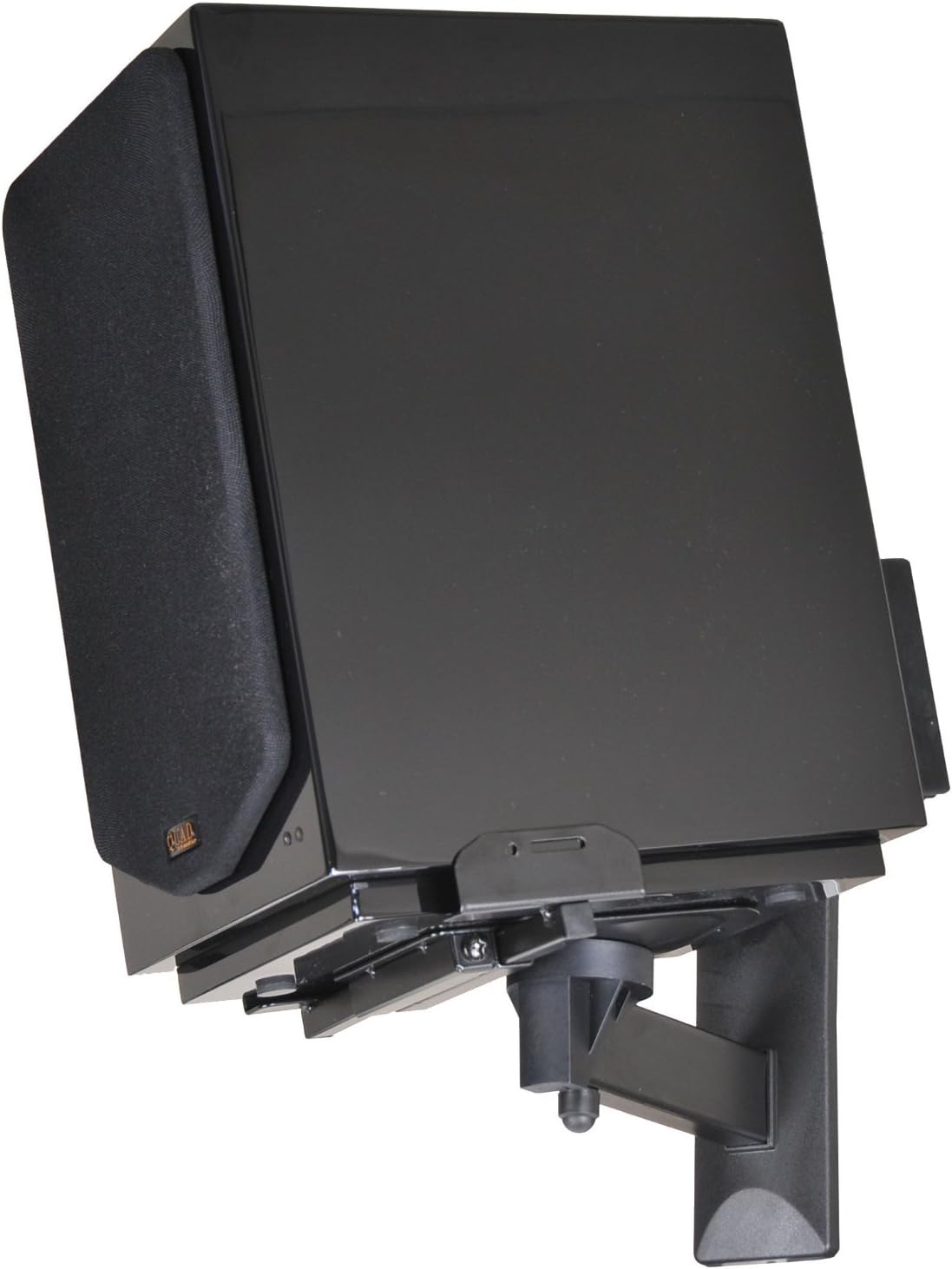 VideoSecu MS56B 3LH One Pair of Side Clamping Bookshelf Speaker Mounting Bracket with Swivel and Tilt for Large