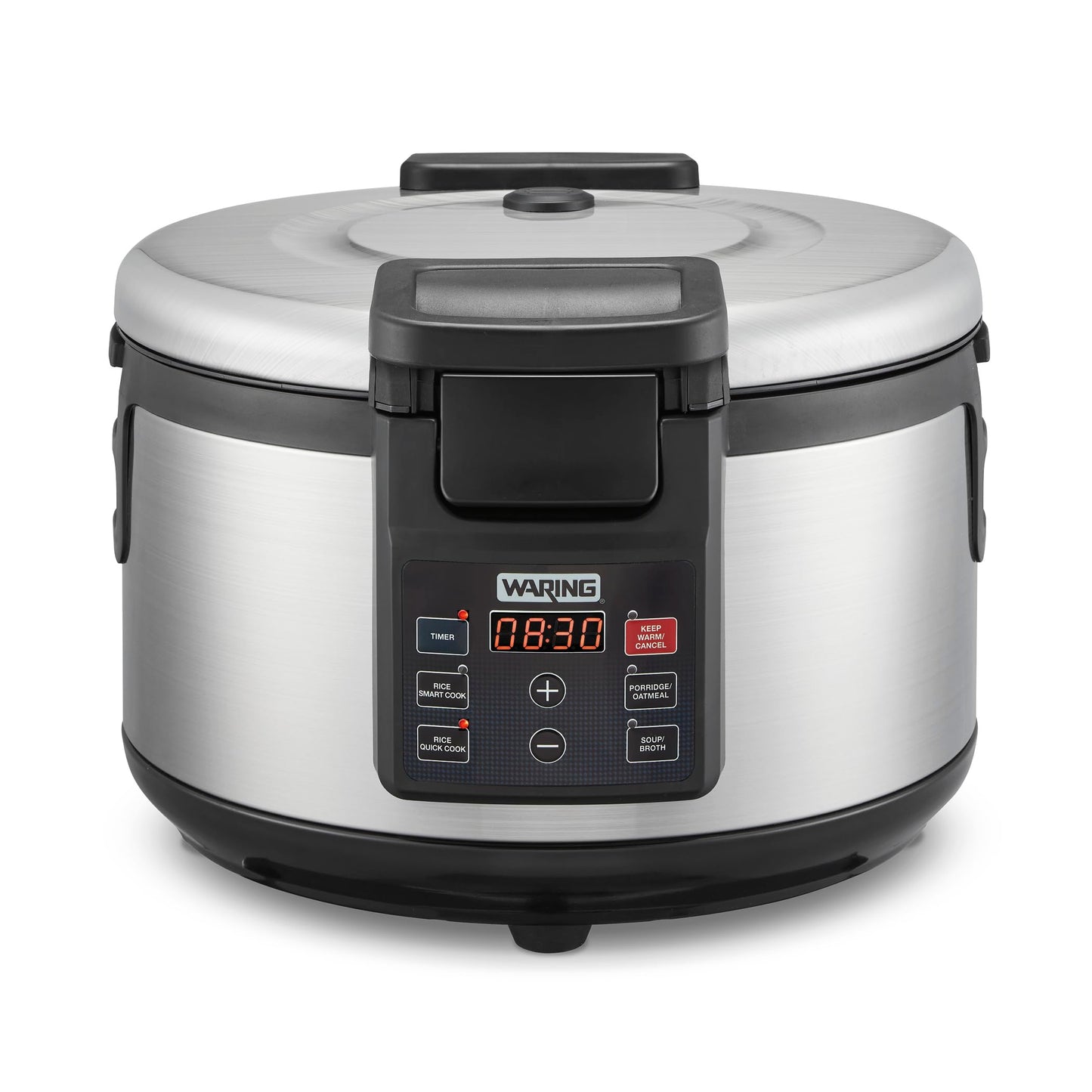 Waring Commercial Rice Cooker, 60-Cup Cooked (30-Cup Raw) Capacity, PFAS-Free Ceramic Inner Pot, Keeps Warm for 8 Hours, Double-Wall Stainless Steel Construction, Restaurants & Catering, WRC60