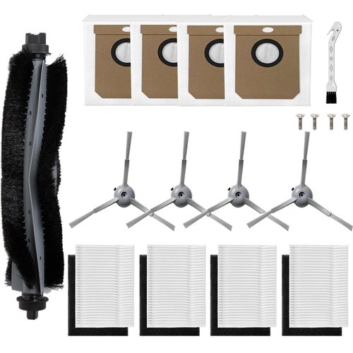 DovLazm Replacement parts for Eufy L60/ L60 SES/ L50/ L50 SES vacuum clean robot accessories,1 Roller Brush,4 Filters &Foam Filters,4Side Brush,4dust bag