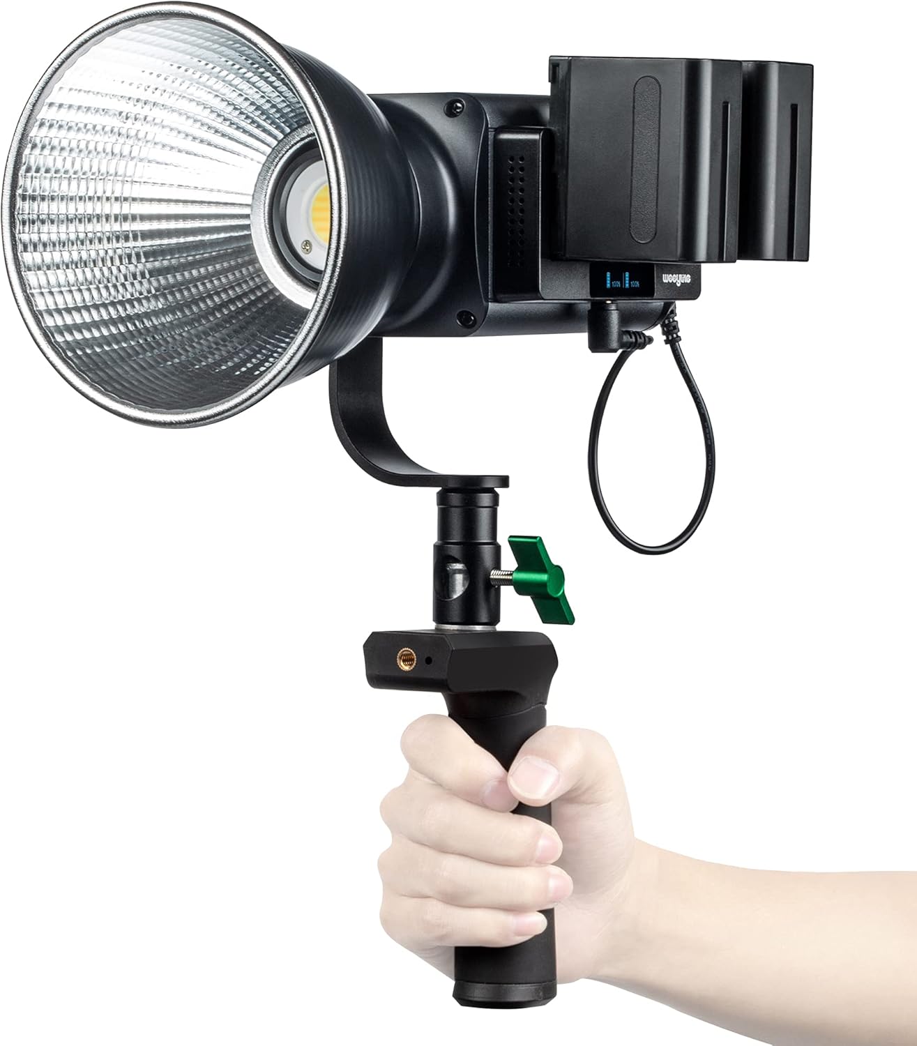 weeylite 1/4 inches 200/300 LED Video Light Handle Grip Support Mount with Male Screw for Ninja Light, Universal