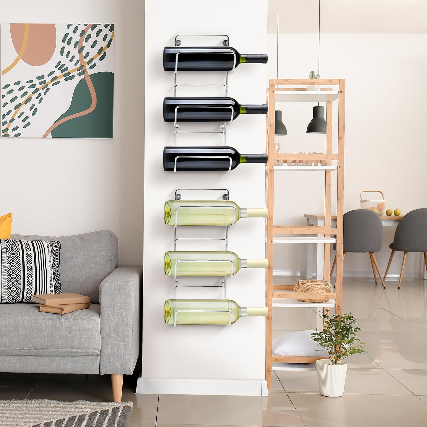 Sorbus Bathroom Wall Mounted Towel Rack - 12 Level Shelves for Rolled Towels, Washcloths, Linen - Spa, Salon & Towel Storage