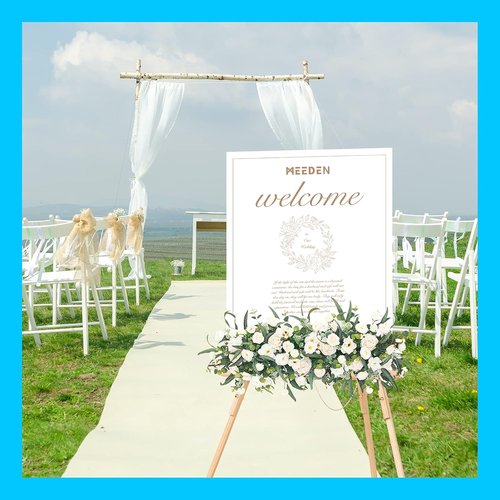 MEEDEN Wood Easel Stand - Versatile Tripod Display for Posters, Pictures & Paintings | Wedding Decor Holder