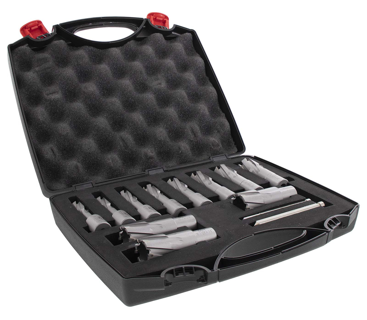 Steel Dragon Tools 13pc. Tungsten Carbide Tipped Annular Cutter Kit 1-3/8" Depth and 1/2 in. to 1-1/16 in.