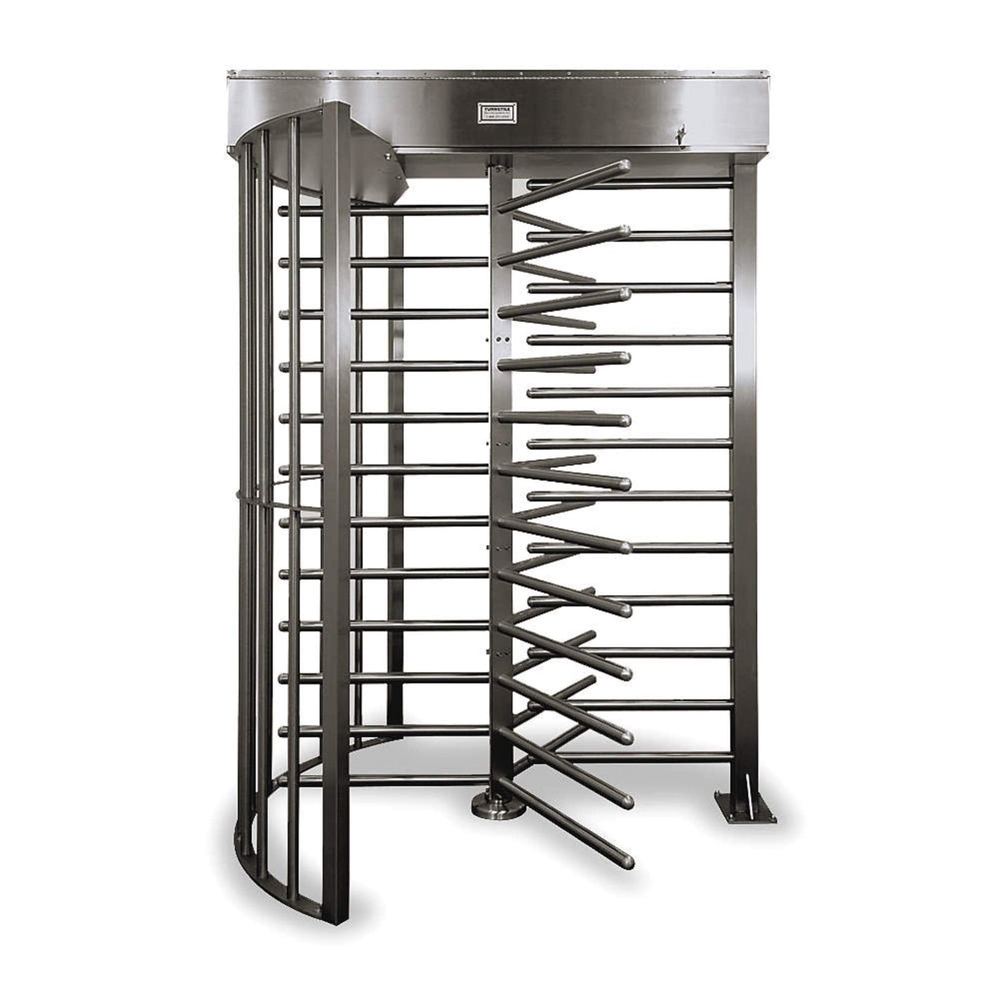 Turnstile Security - HGGM-G-FE - TURNSTILE Hi Gate Turnstile: 2-Way, Full Ht Gate, Mechanical, 90 in Overall Ht, 64 in x