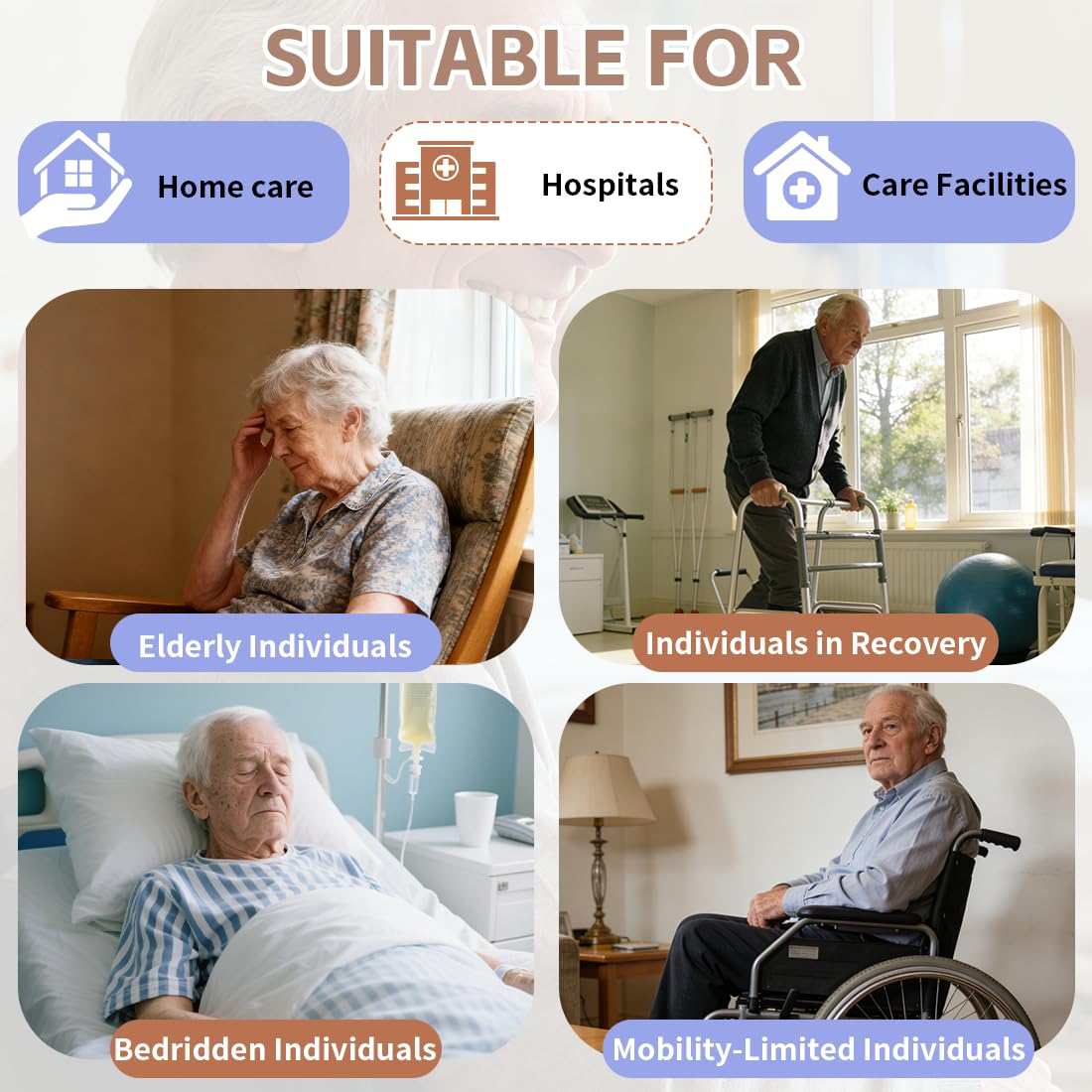 EZ Assistive Patient Lift Weight Scale for Elderly or Bedridden, Universal Lift Scale Suitable for Nursing Home, Hospital & Home Care Use-SWL 500lbs