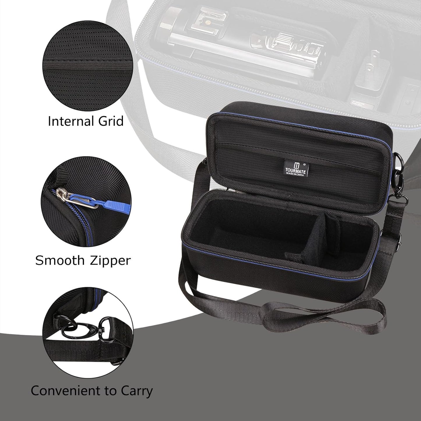 1080P 24.0MP 3.0 Inch(Only Tourmate Hard Storage Case for ALSONE Video Camera - Travel Case for Recorder FHD Box)